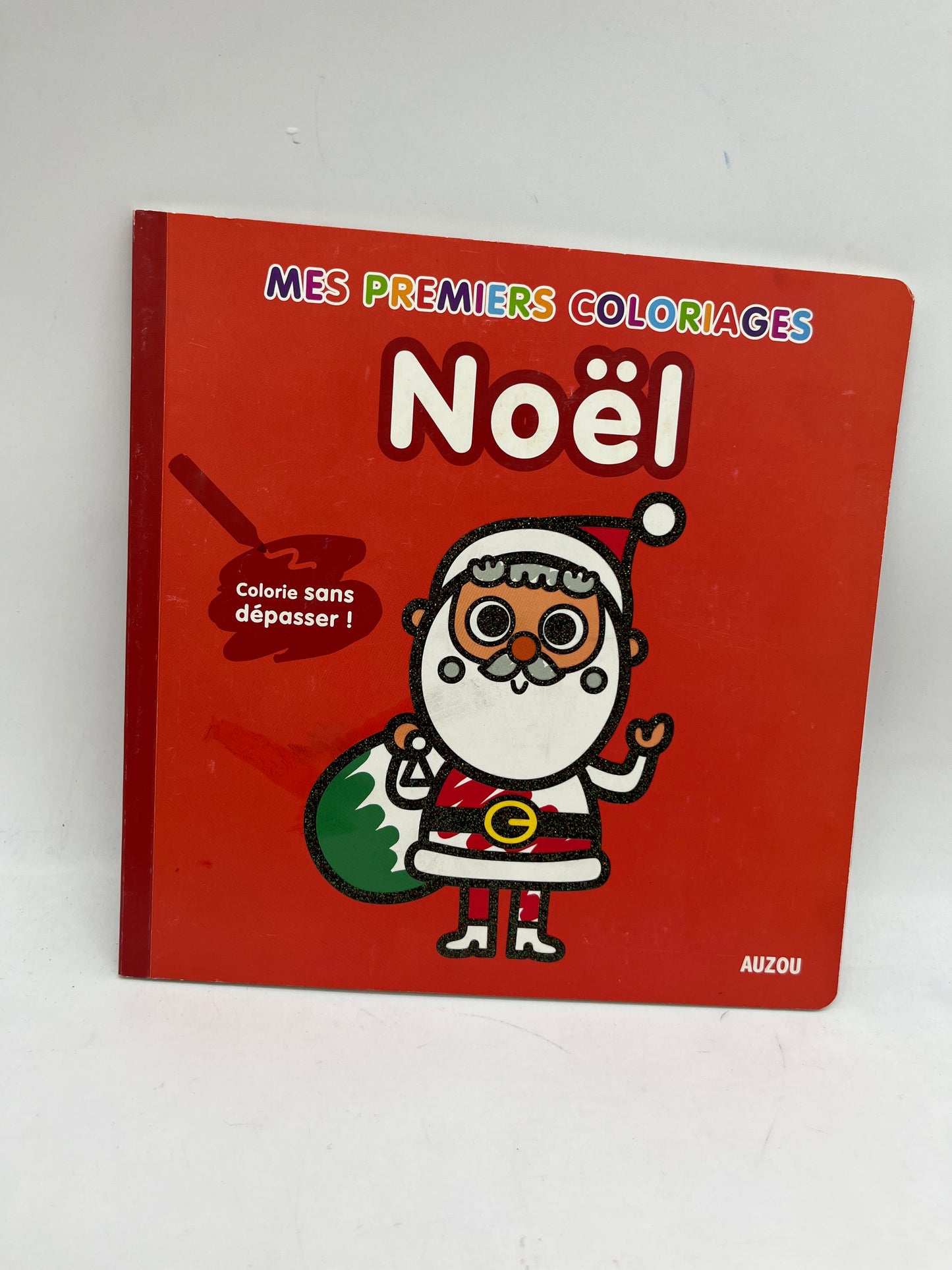 Livre d’activité Mes premiers Coloriages Noël sans déborder Édition Auzou Neuf