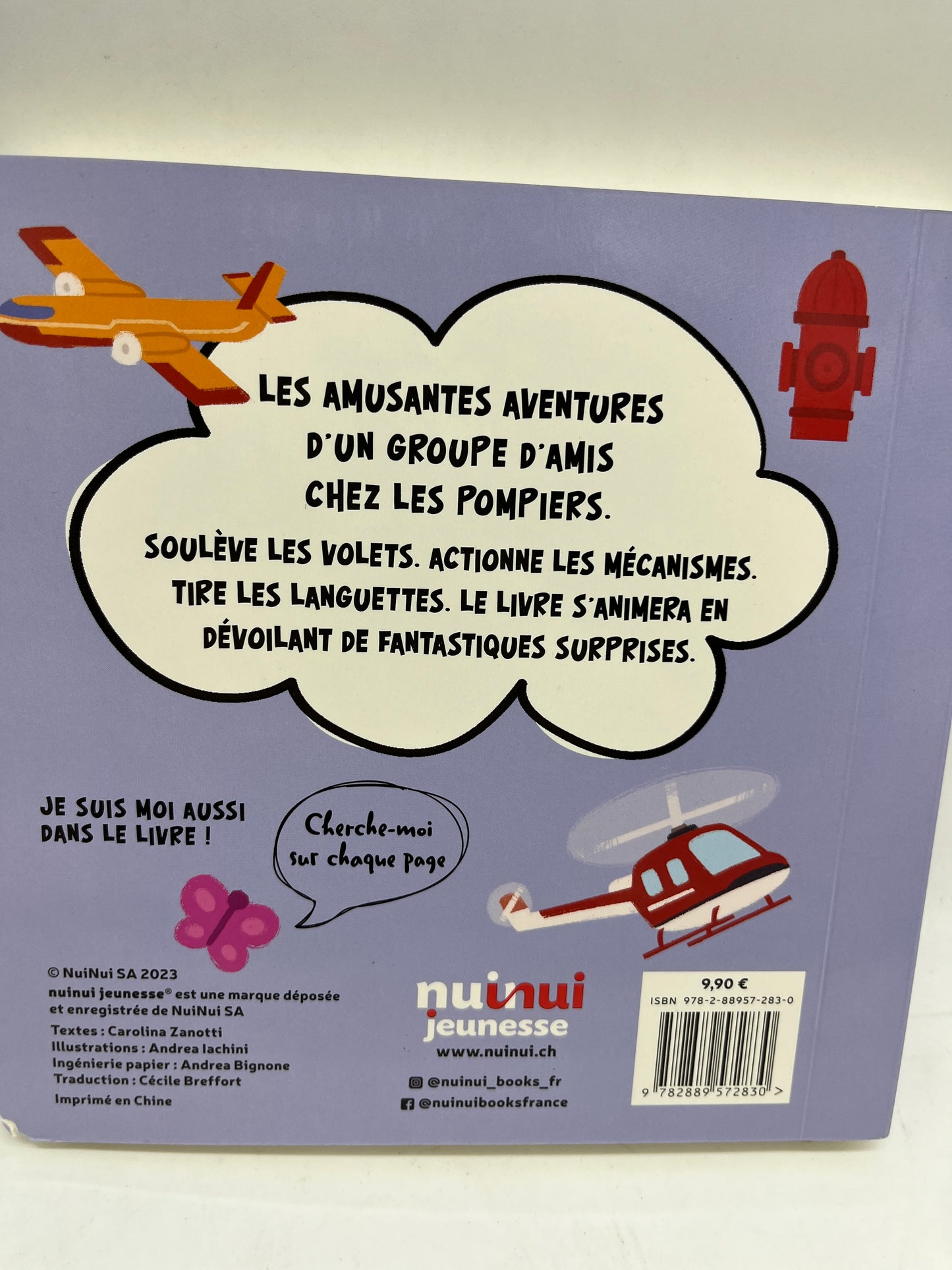 livre Je découvre Une journée chez les pompiers livre animé avec tirette Neuf