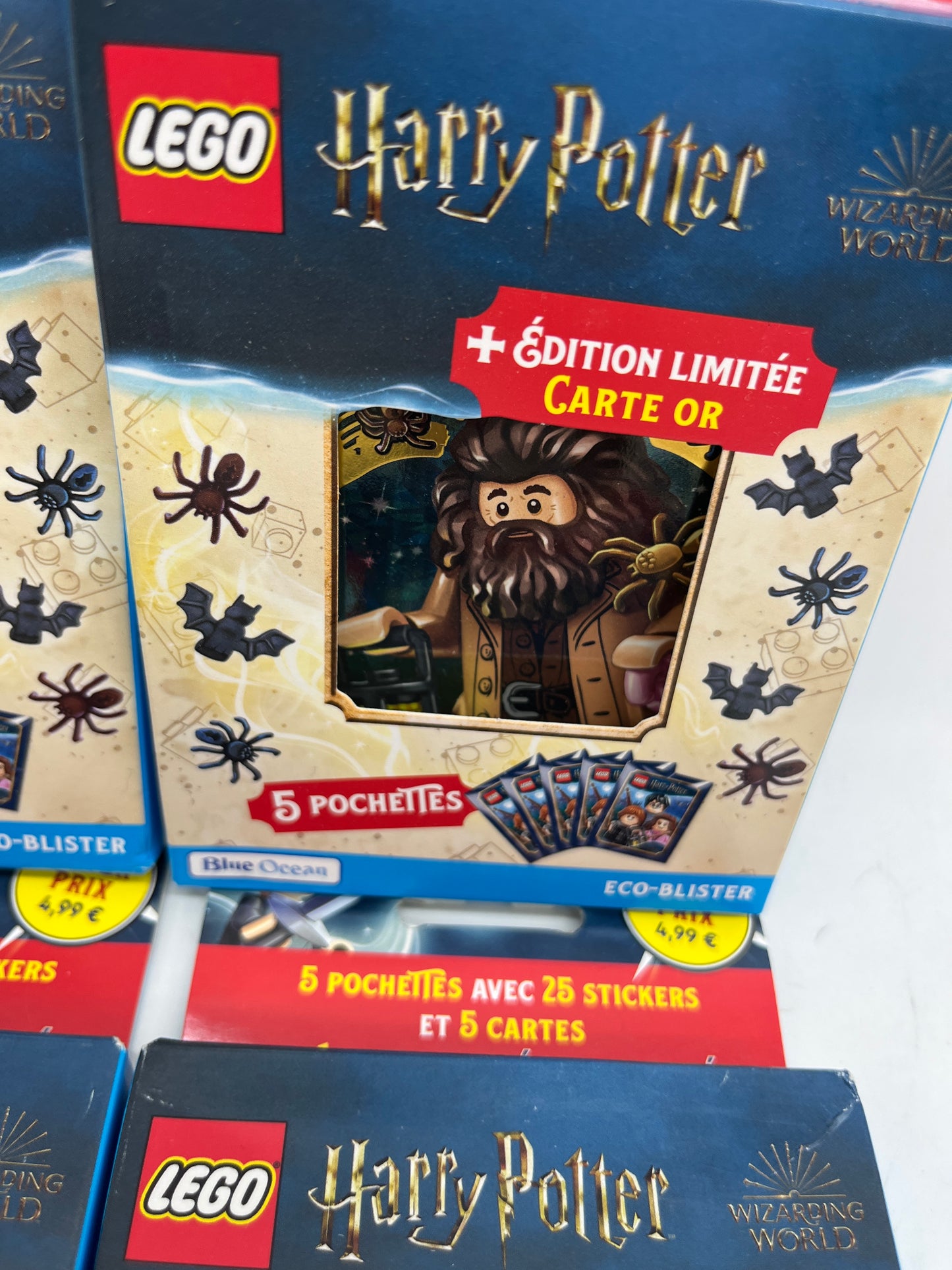 Lot de 4 Multipacks Lego Harry Potter Stickers avec carte édition limitée Neuf sous blister