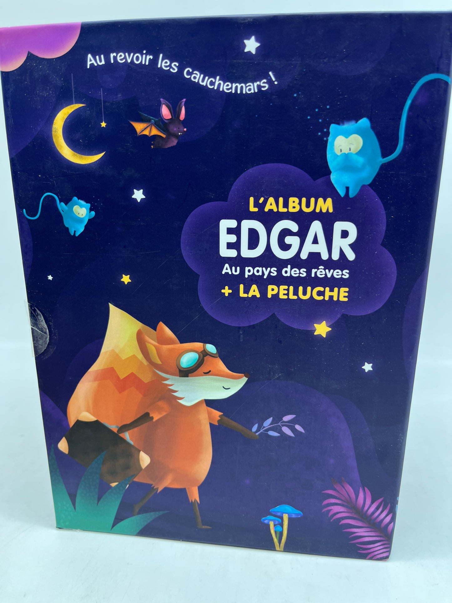 Coffret pour le Coucher avec un livre Edgar aux pays des rêves avec sa peluche Neuf sous blister.