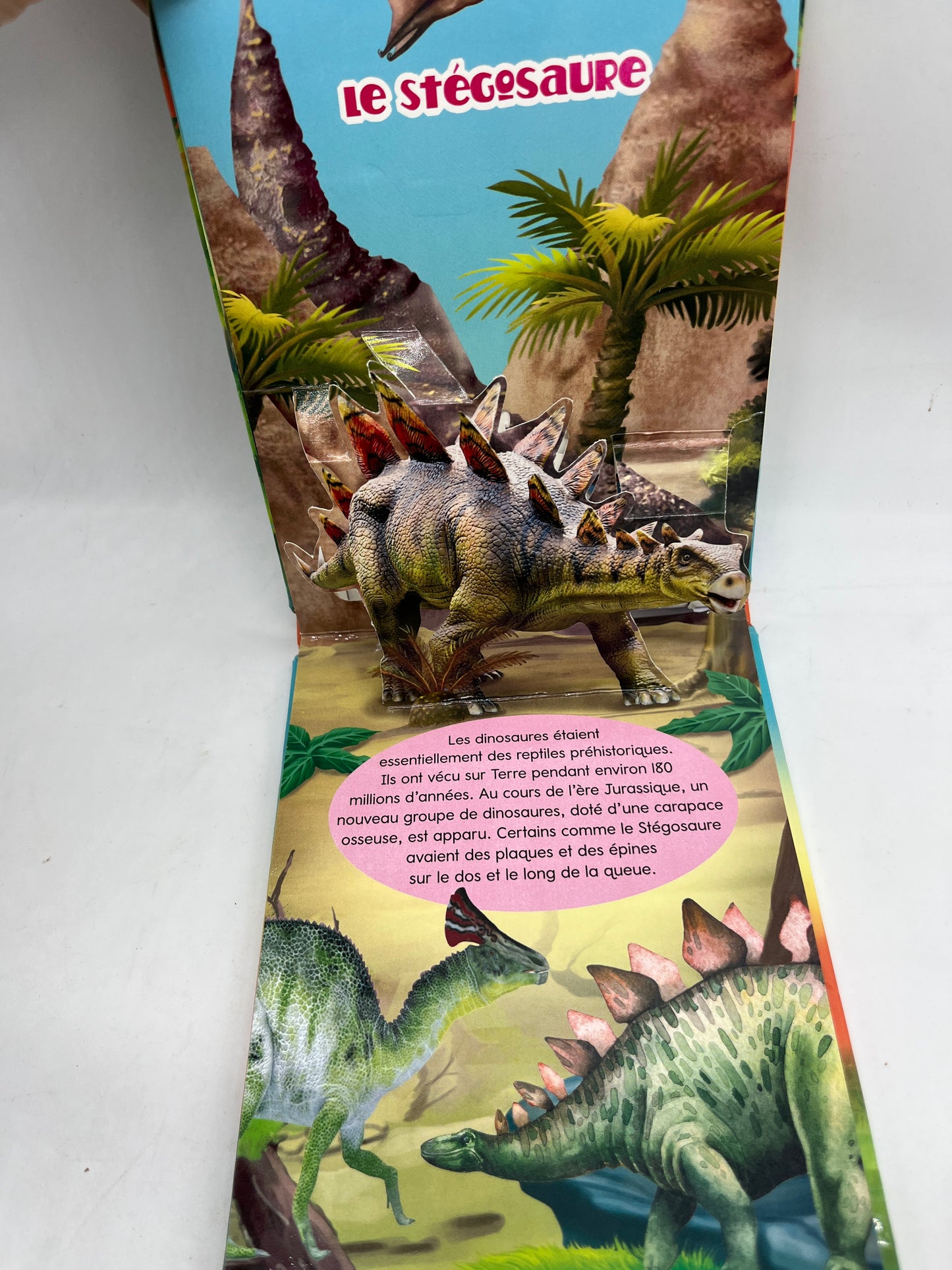 livre Pop up Relief Dinosaure au temps des Dinosaures Neuf