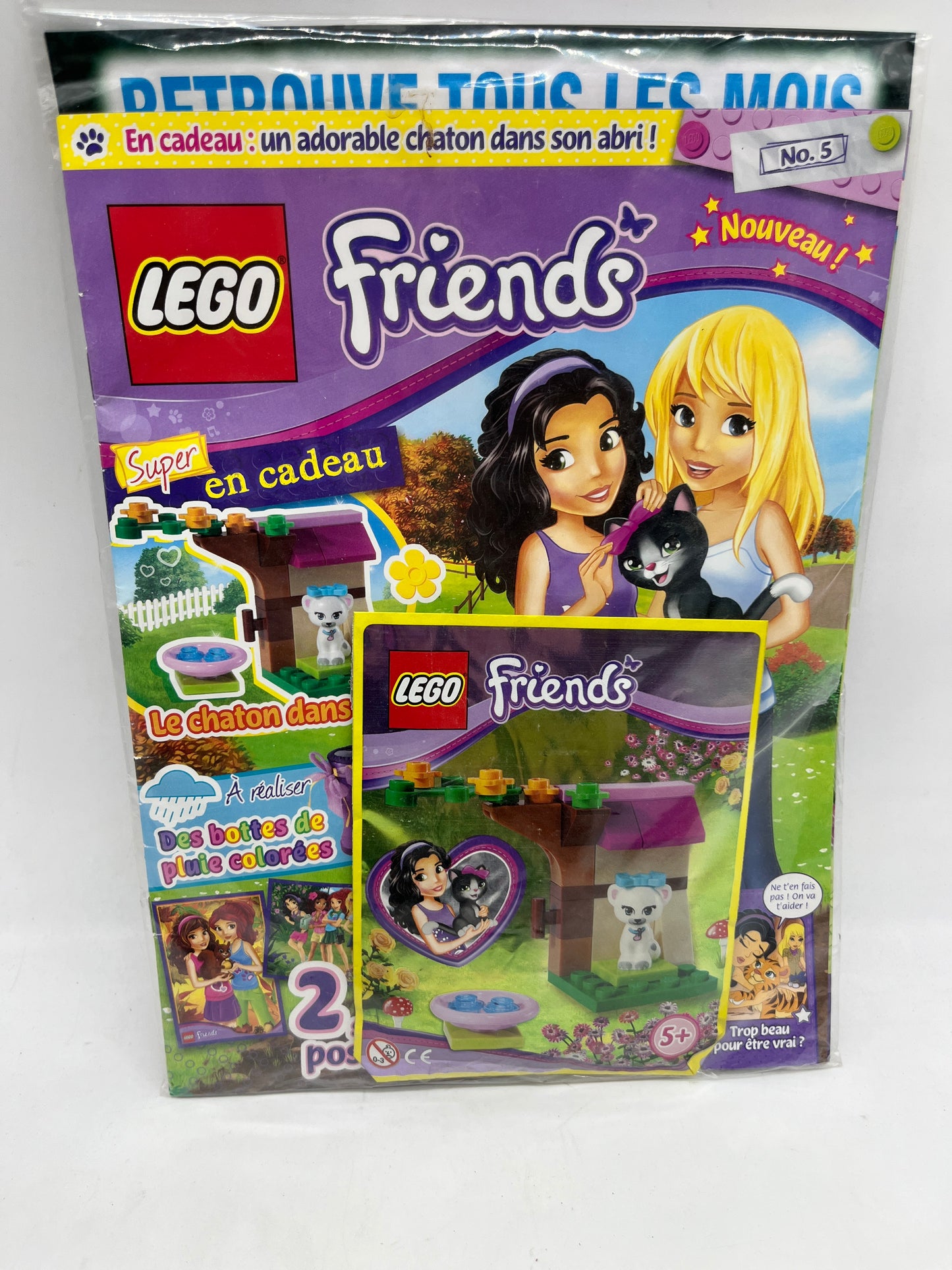 livre d’activité Magazine Lego Friends  avec son sachet à construire numéro 5 Neuf