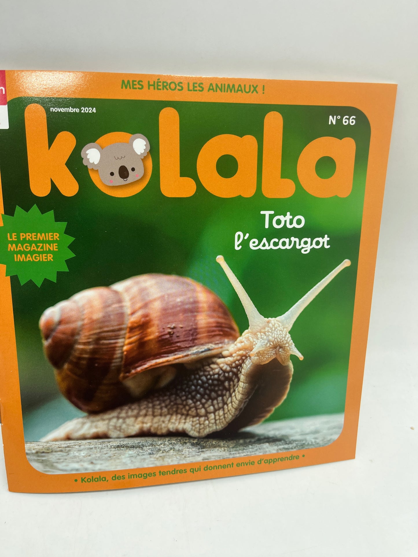 Magazine livre d’activité Kolala revue spécial animaux numéro 66 Toto l’escargot imagier  jeux activité !