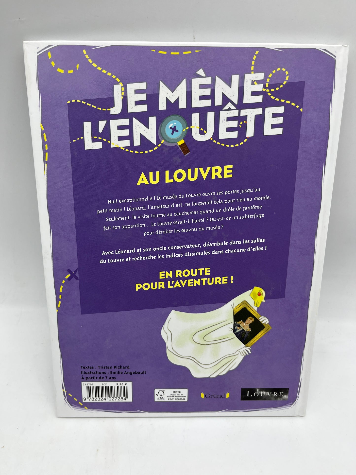 Livre Histoire enquête Je mène l’enquête Thème Au louvre Édition Gründ Neuf