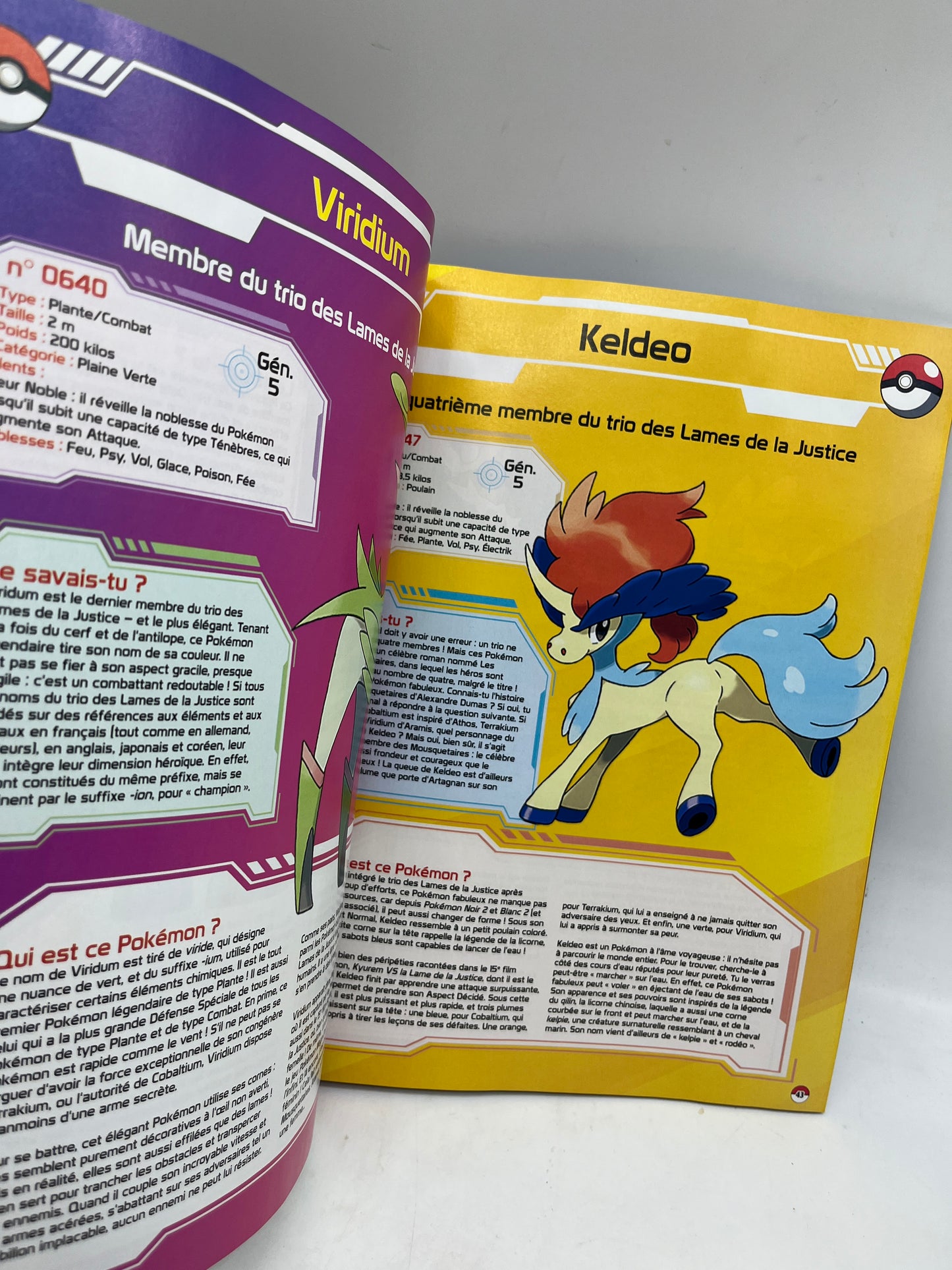 Livre d’activité Magazine Le Guide dès Pokémon spécial Pokémon Légendaire Neuf