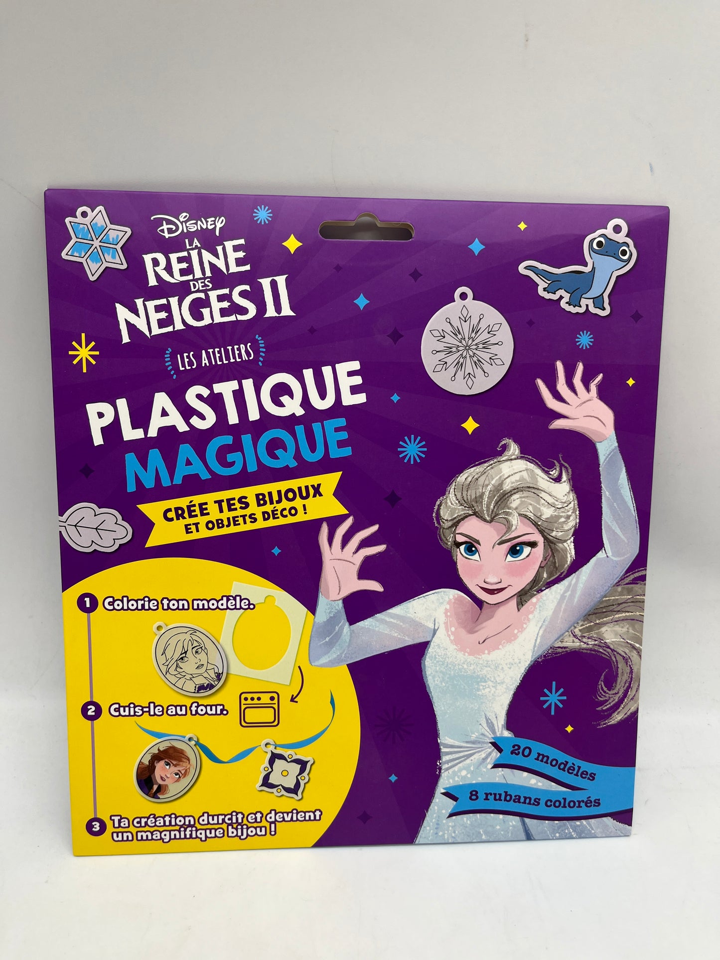 pochette d’activité les ateliers plastiques magiques créer tes bijoux Disney spécial princesses La reine des neige 2 Neuf