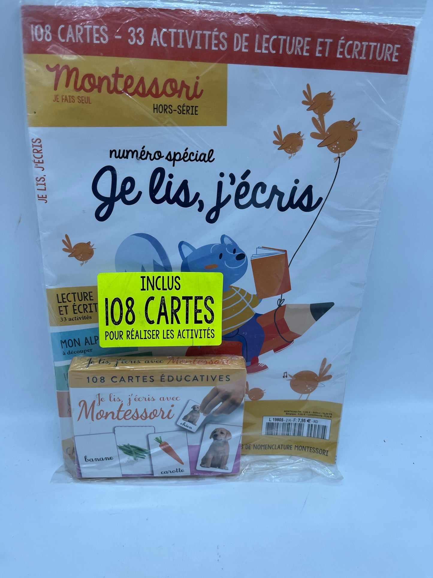 Magazine livre d’activité je fais seul  Hors série Montessori 3à 6 ans avec ces 108 cartes j’écris je lis Neuf !