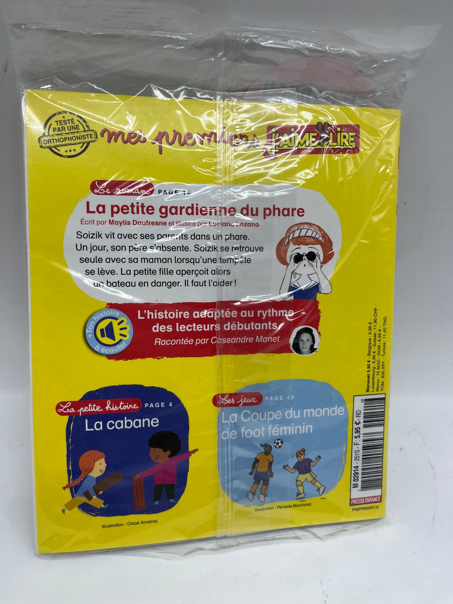 Livre d’activité Magazine mes premiers J’aime lire histoire à lire et à écouter numéro 251 Juillet 2023 avec son carnet de blague  !