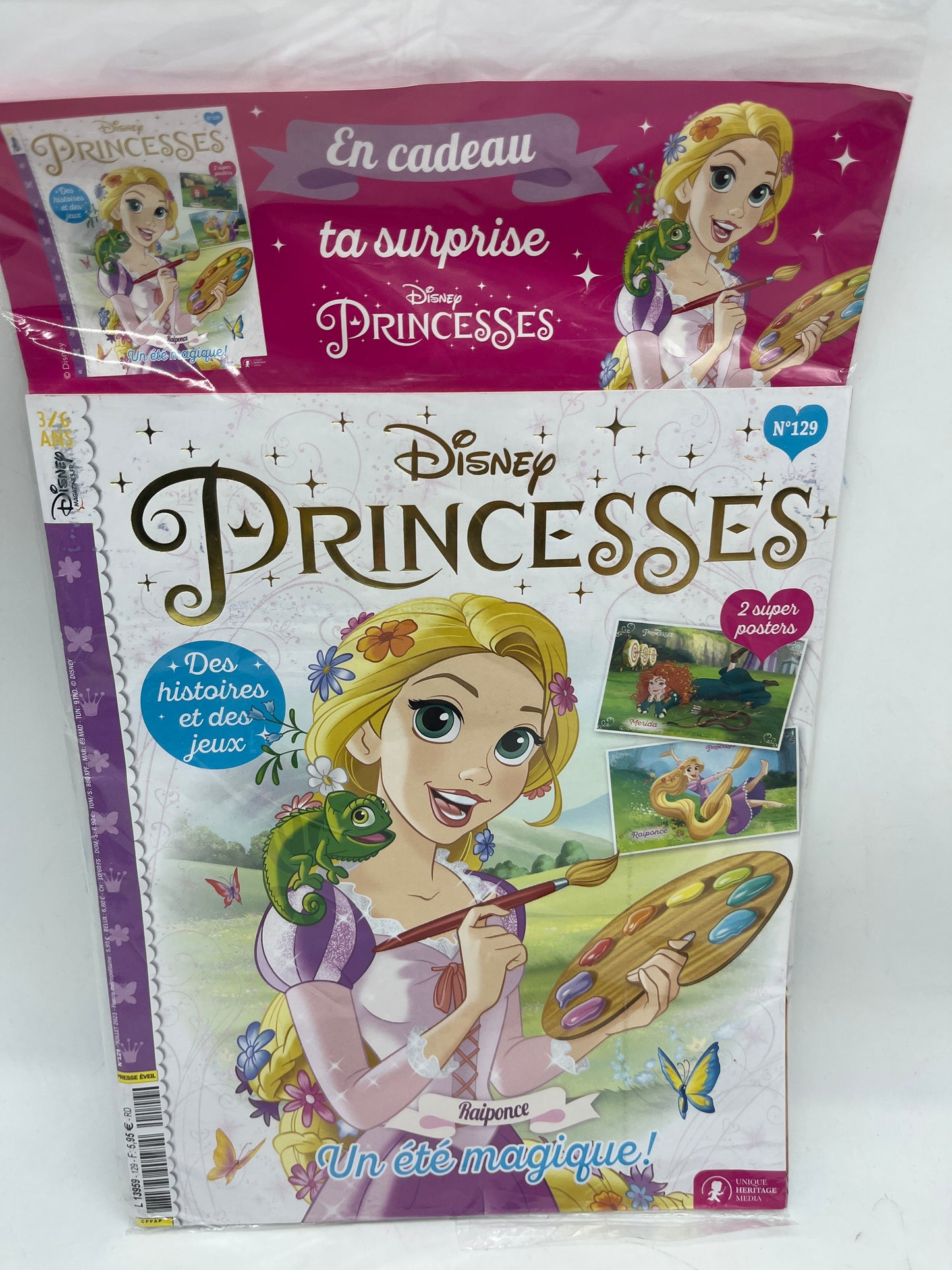 Livre d’activité magazines princesses numéro 129 disney avec son kit Habille tes princesses  Neuf