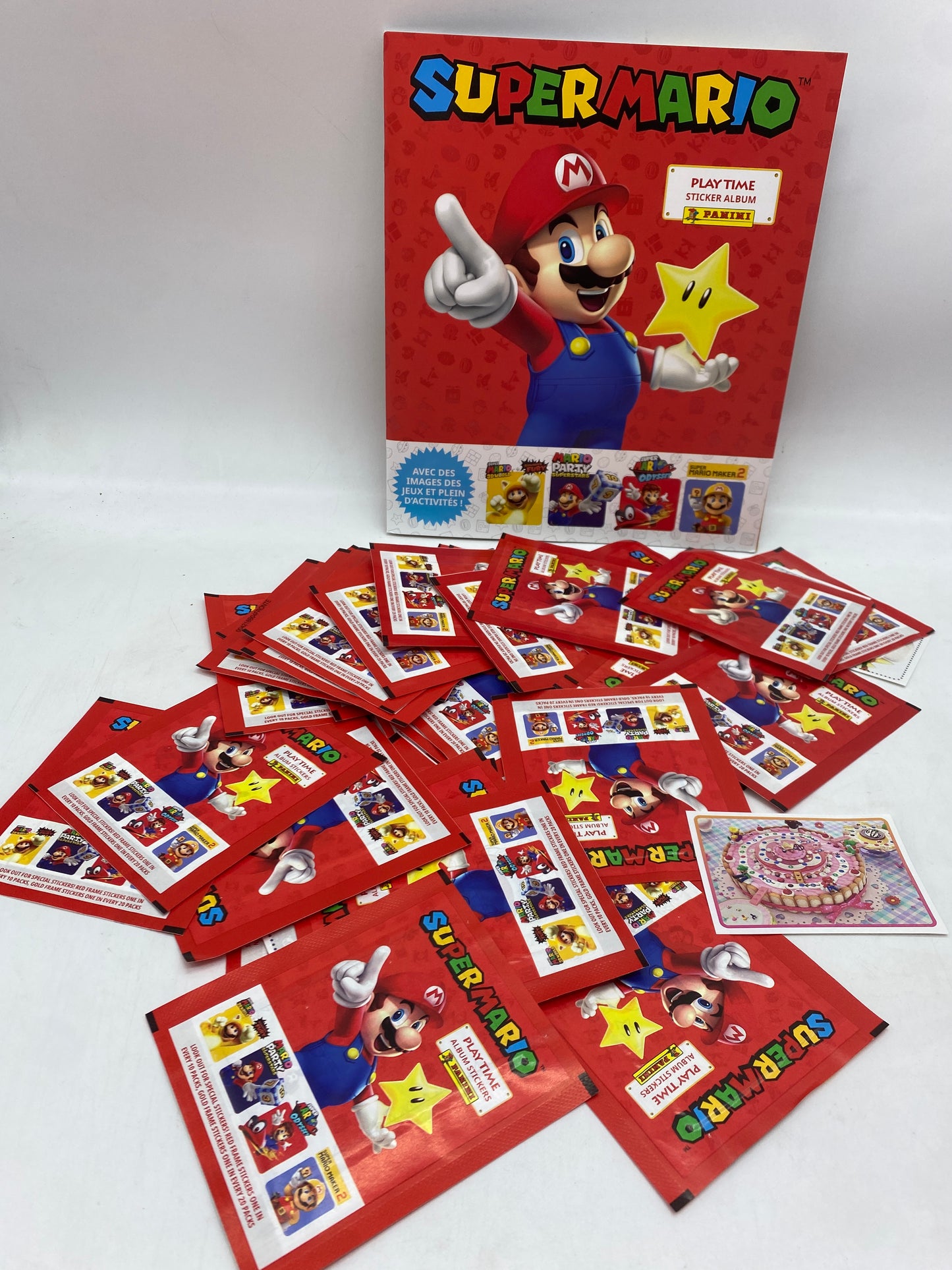 Starter pack Panini Album stickers  autocollants Super Mario  go+ 40 pochettes