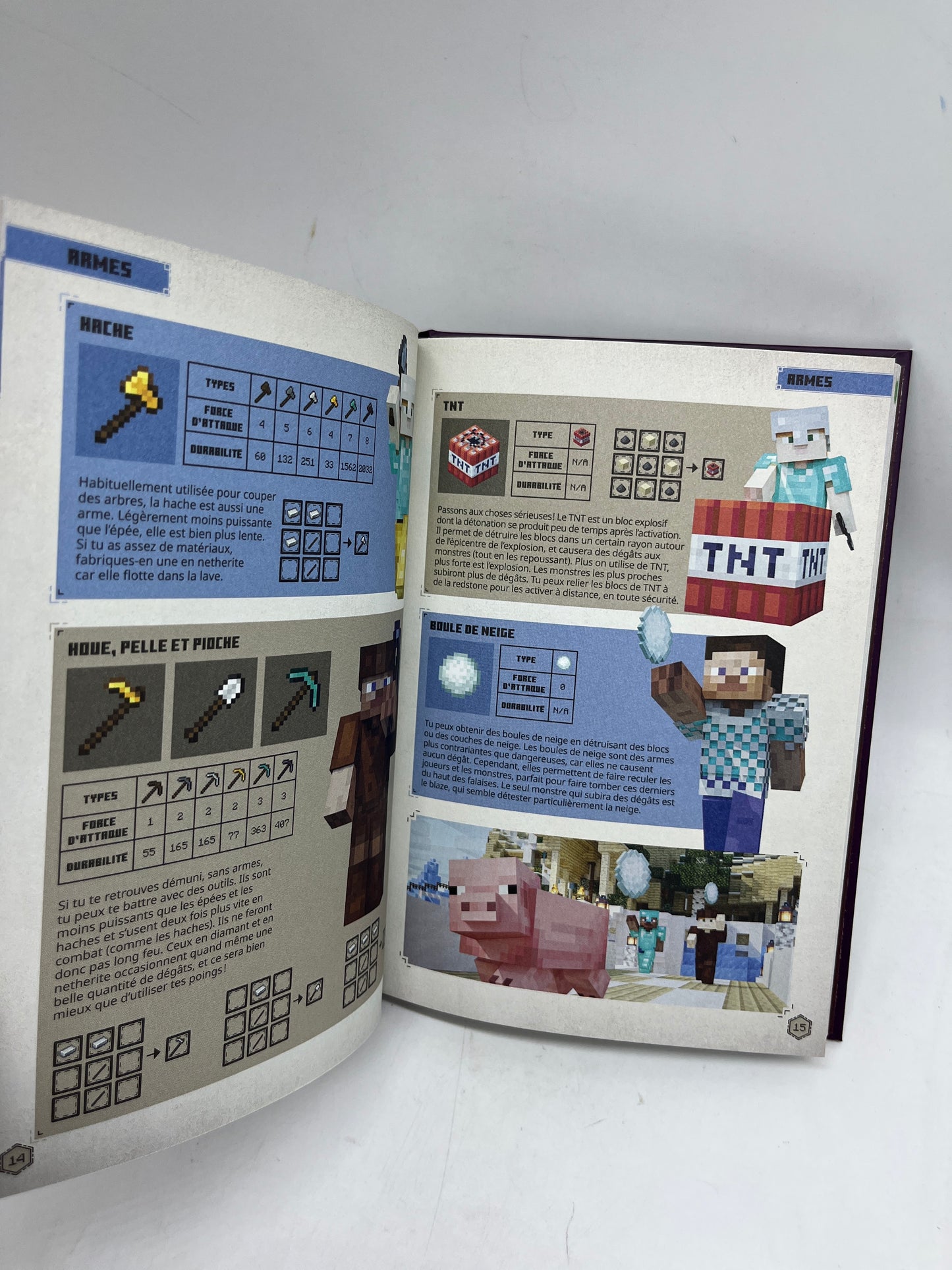 livre Minecraft Le guide du combat Neuf