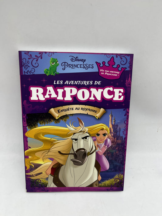 Livre Histoires Disney Princesses Les aventures de Raiponce enquête au royaumes Format poche Neuf