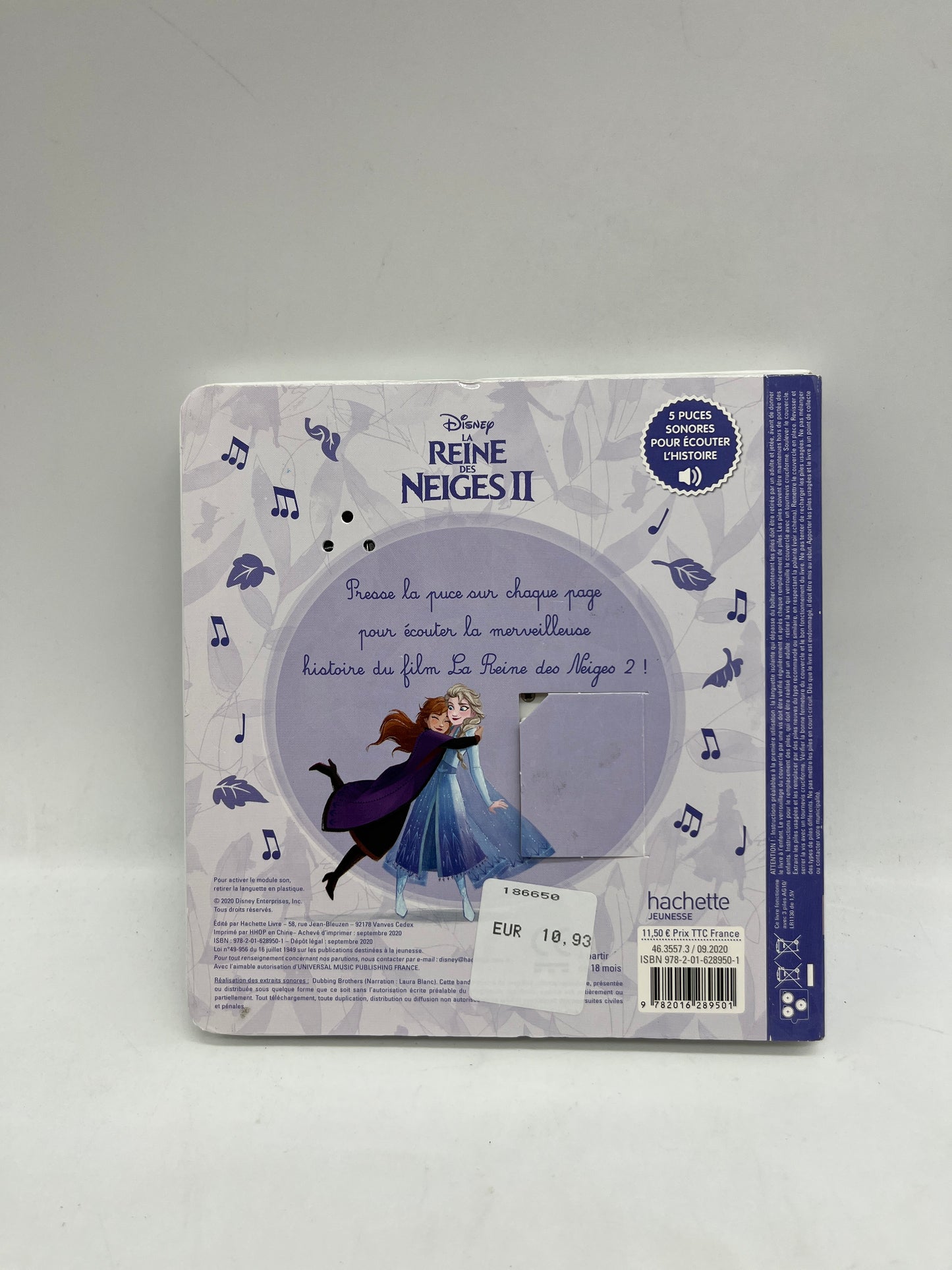 Livre Sonore Princesse Disney La reine des Neiges II Mes premières Histoires à écouter Neuf