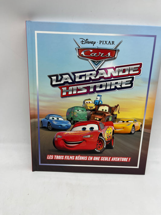 Livre histoire Disney La grande Aventure Cars Flash macqueen Neuf