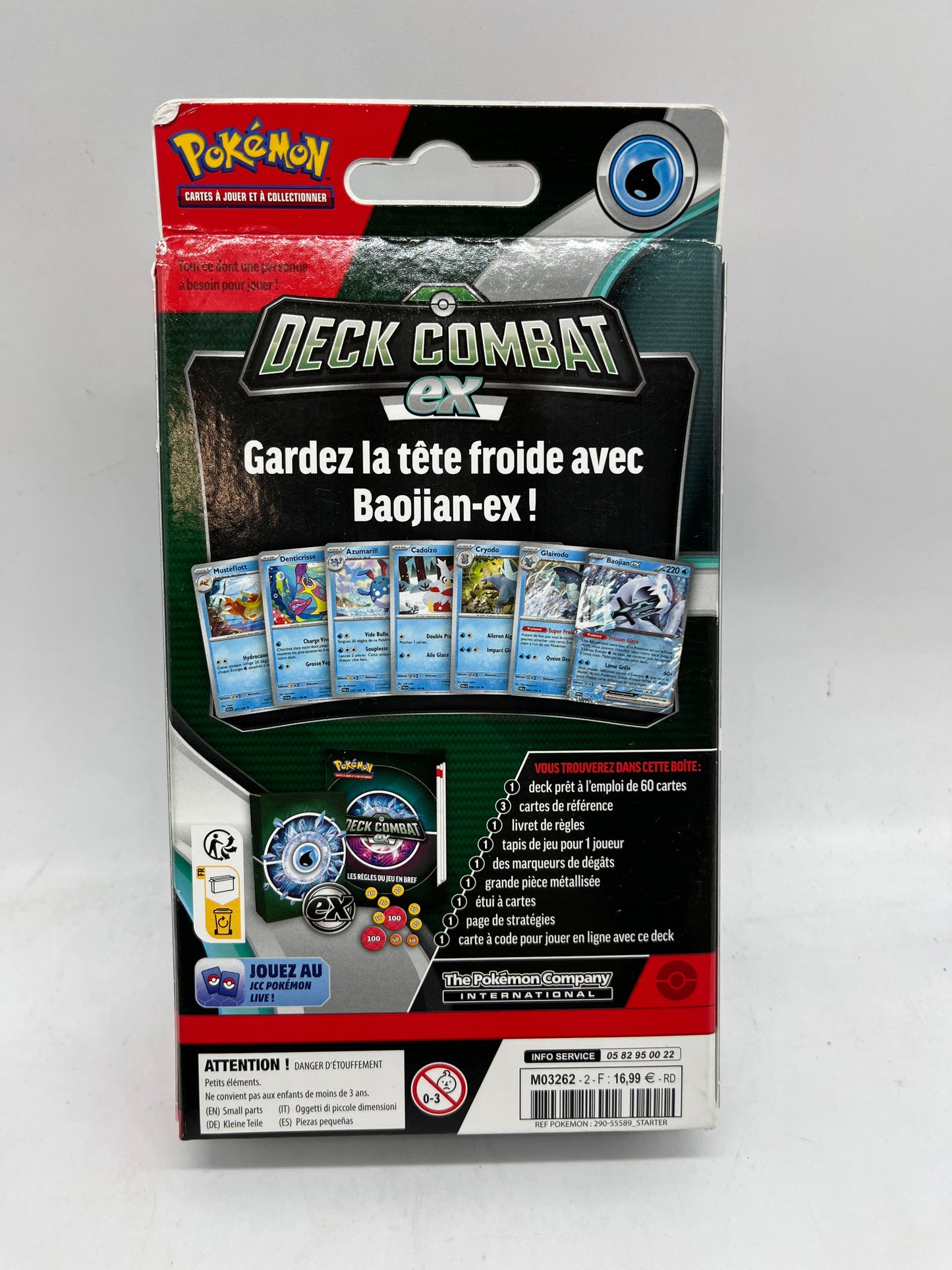 Deck de combat EX Pokémon avec 60 cartes modéle Boajian Neuf scellé