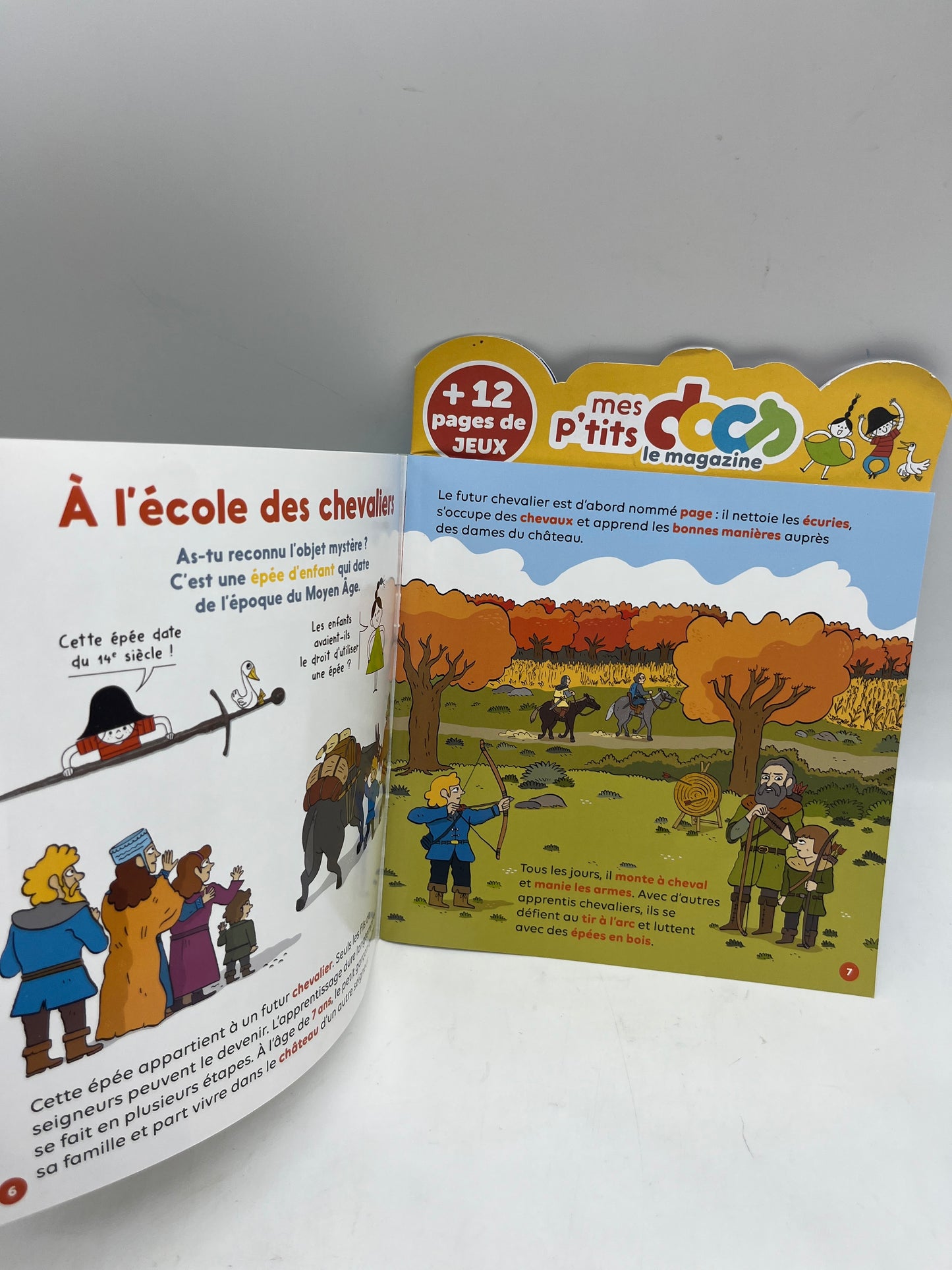 livre d’activité Magazine  Mes P’tit doc thème avant les Chevaliers  Neuf !