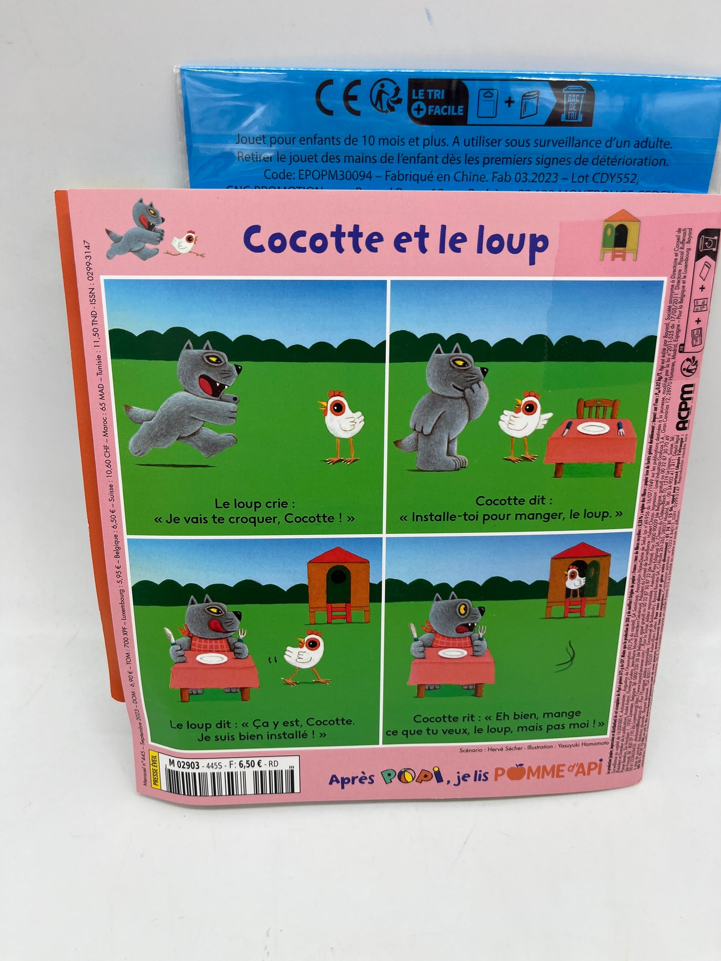 livre d’activité Magazine POPI  avec son petit ours brun aimanté Neuf !