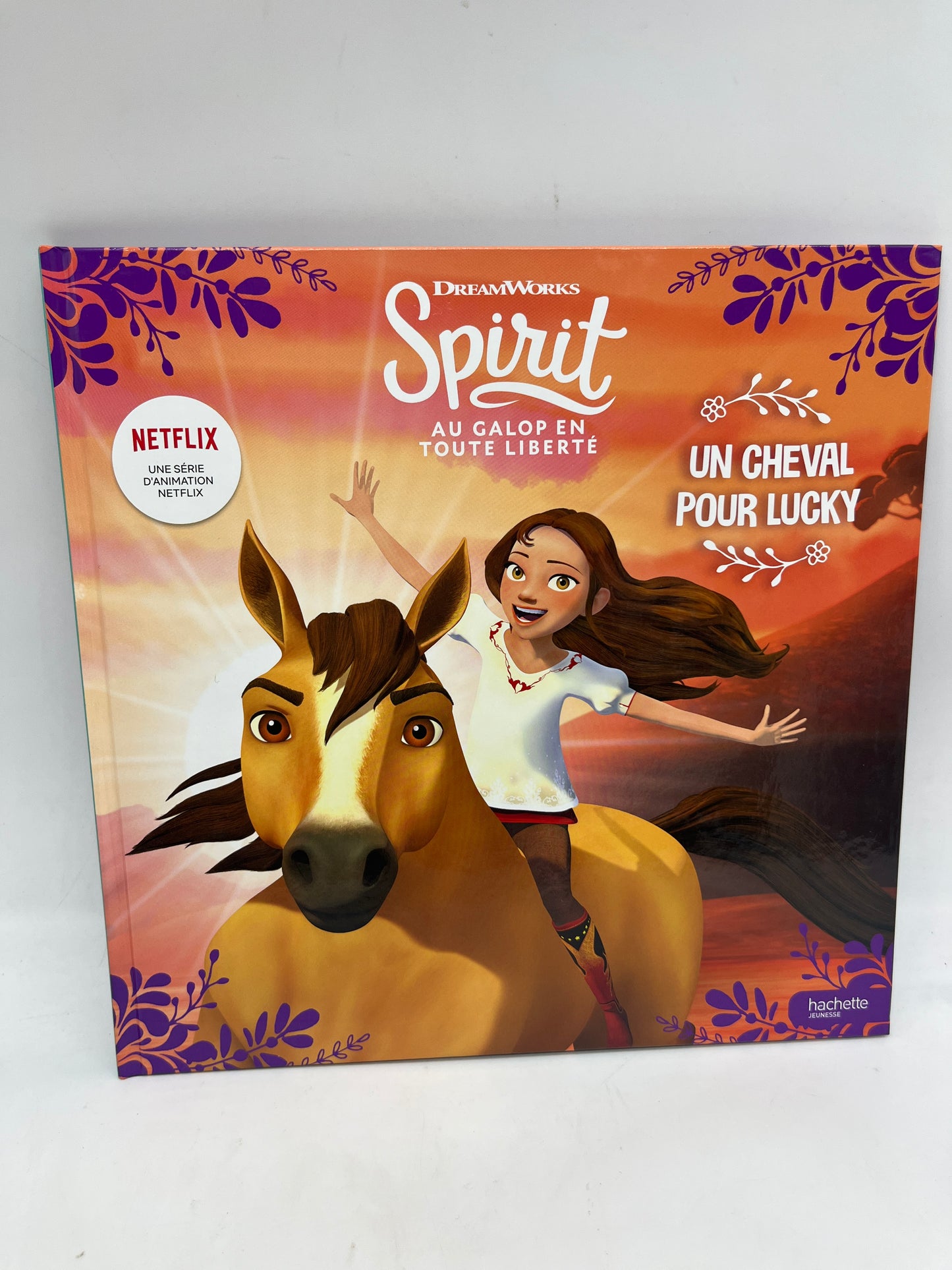 Livre histoire Disney Spirit l’indomptable Un cheval pour Lucky Neuf chevaux