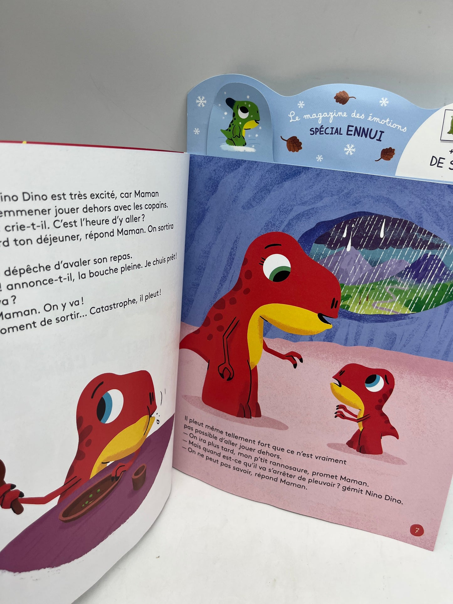 Livre d’activité magazines Histoires pour les petits NiNo le dino modèle l’ennui c’est mortel ! Avec son jeu d’émotion spécial ennui  neuf