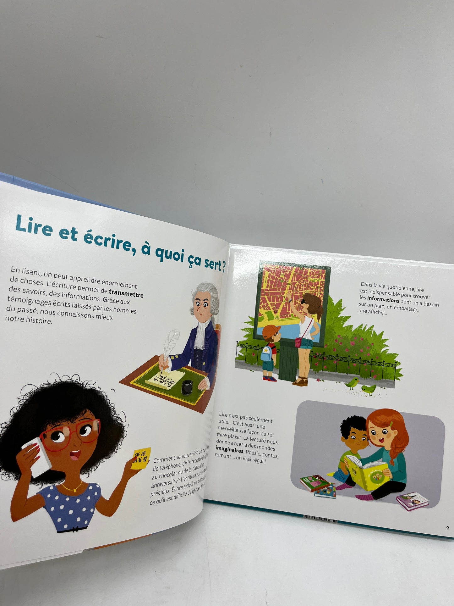 Livre histoire Mes questions  thème lire et écrire à partir de 7 ans Neuf