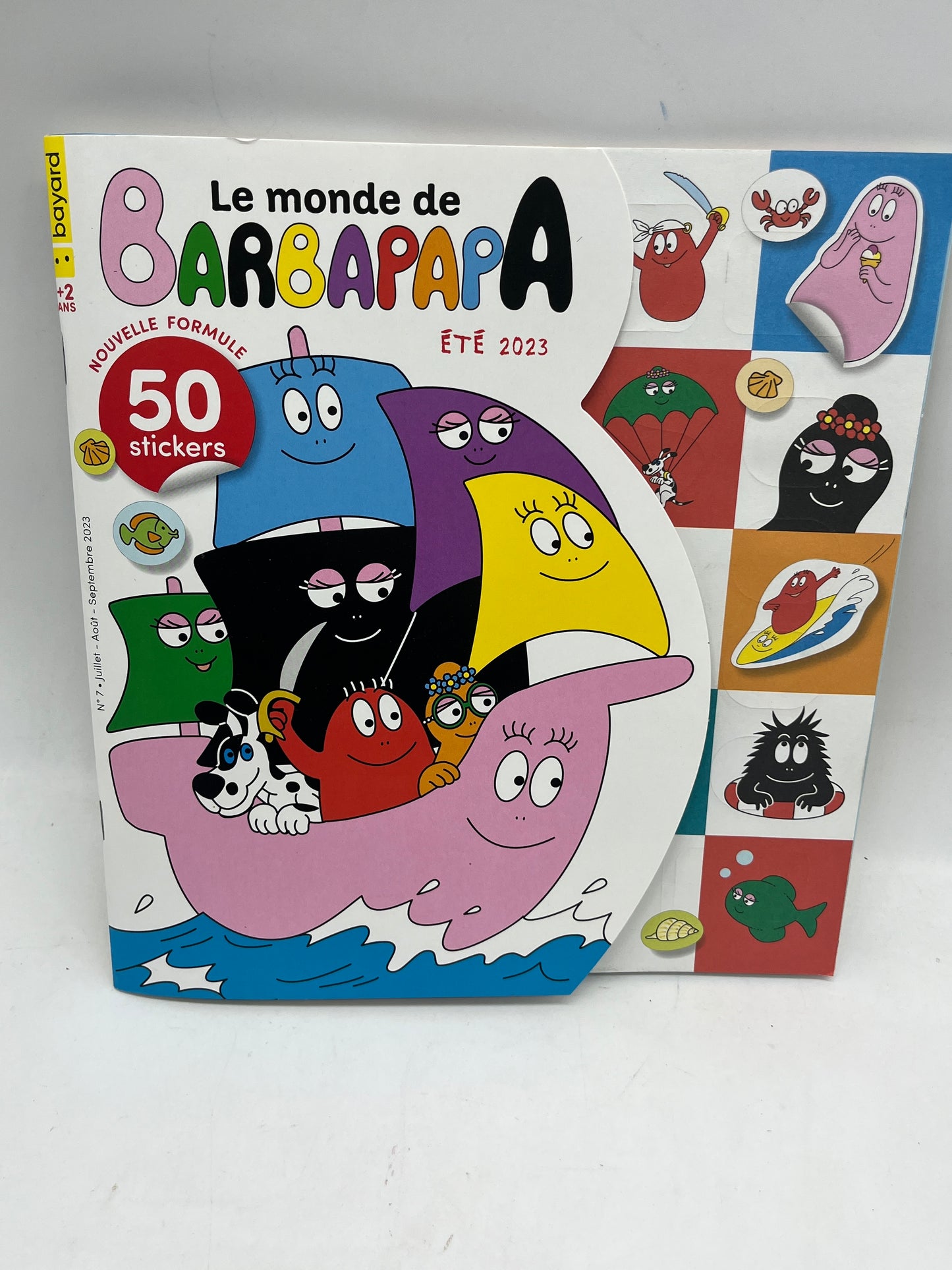 Magazine Livre d’activités souple Barbapapa histoire  avec ces 50 stickers  Été 2023 Neuf !