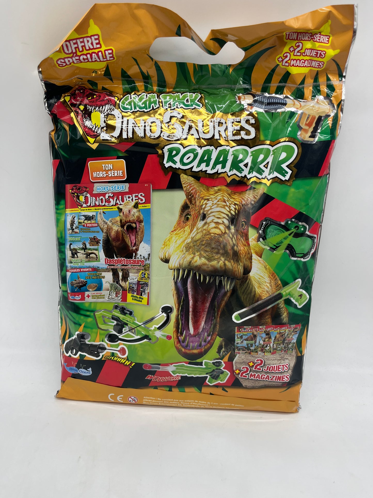 Livre d’activité Magazine Pochette surprise Dinosaures 🦖 avec 2 magazines et plusieurs cadeaux !