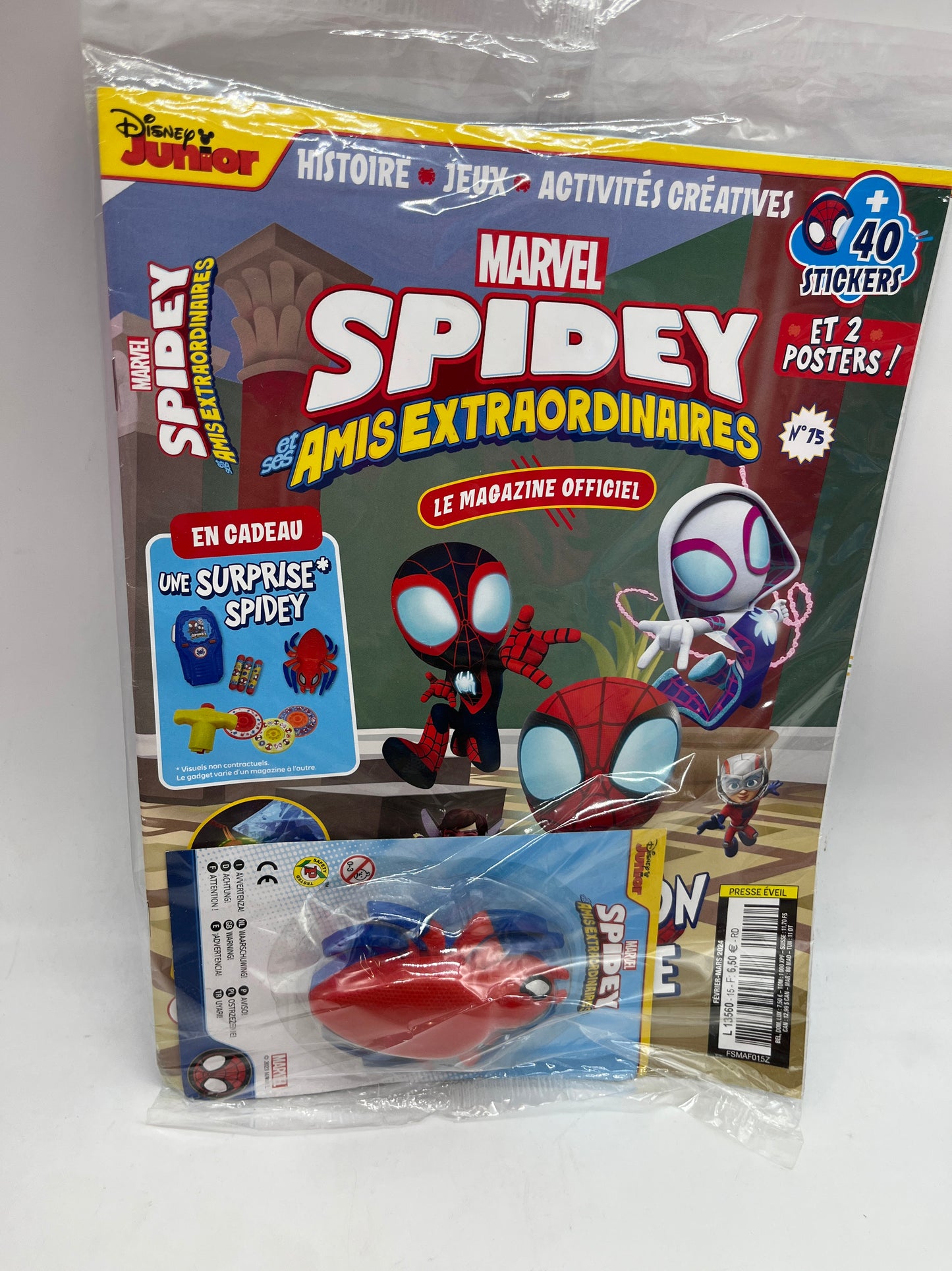 Livre d’activité magazines Disney Spidey avec son araignée Spiderman Marvel Neuf