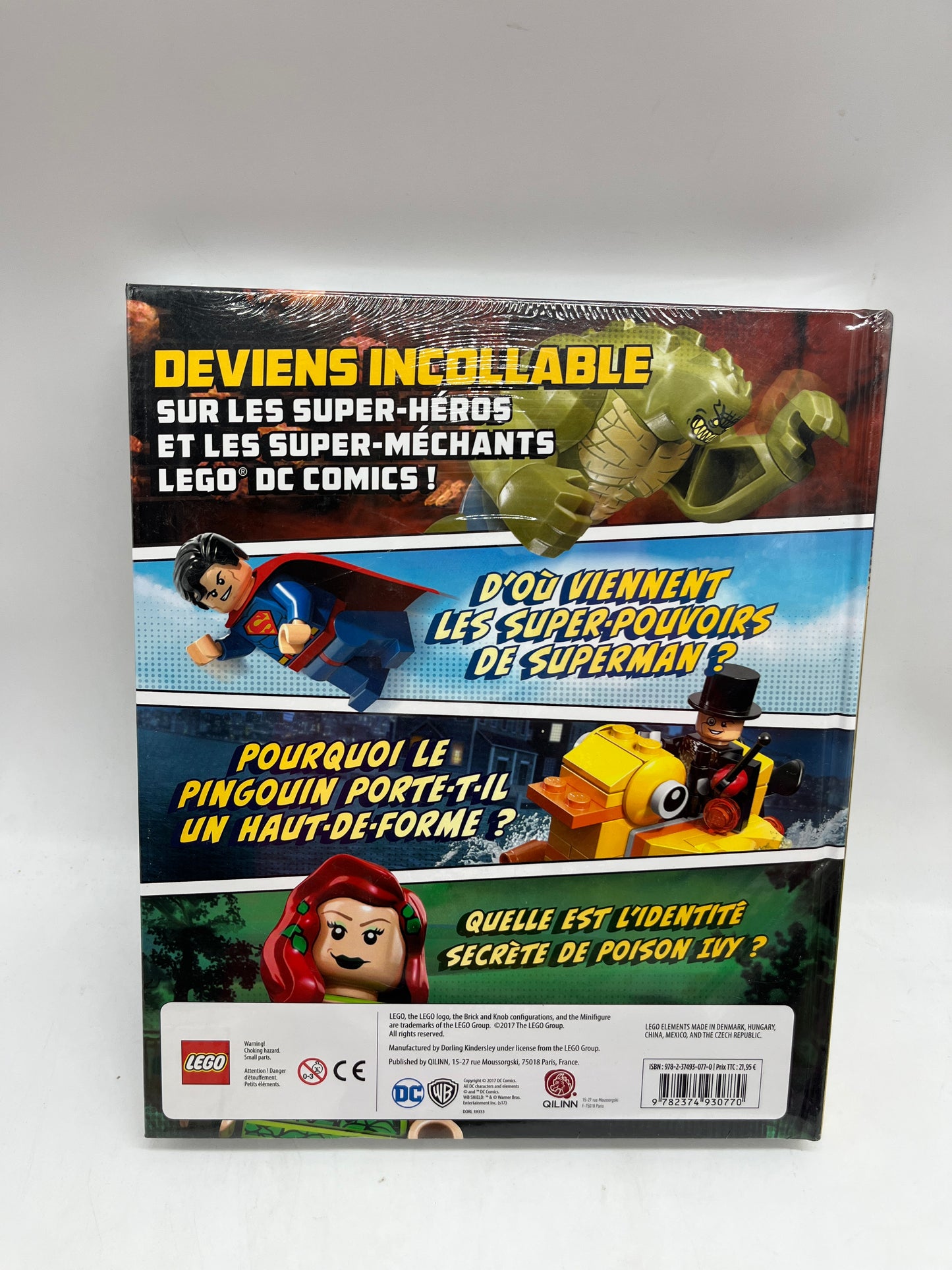 Livre Le super coffret  Guide Lego DC comics Super héros avec sa figurine Exclusive Wonder Woman Neuf