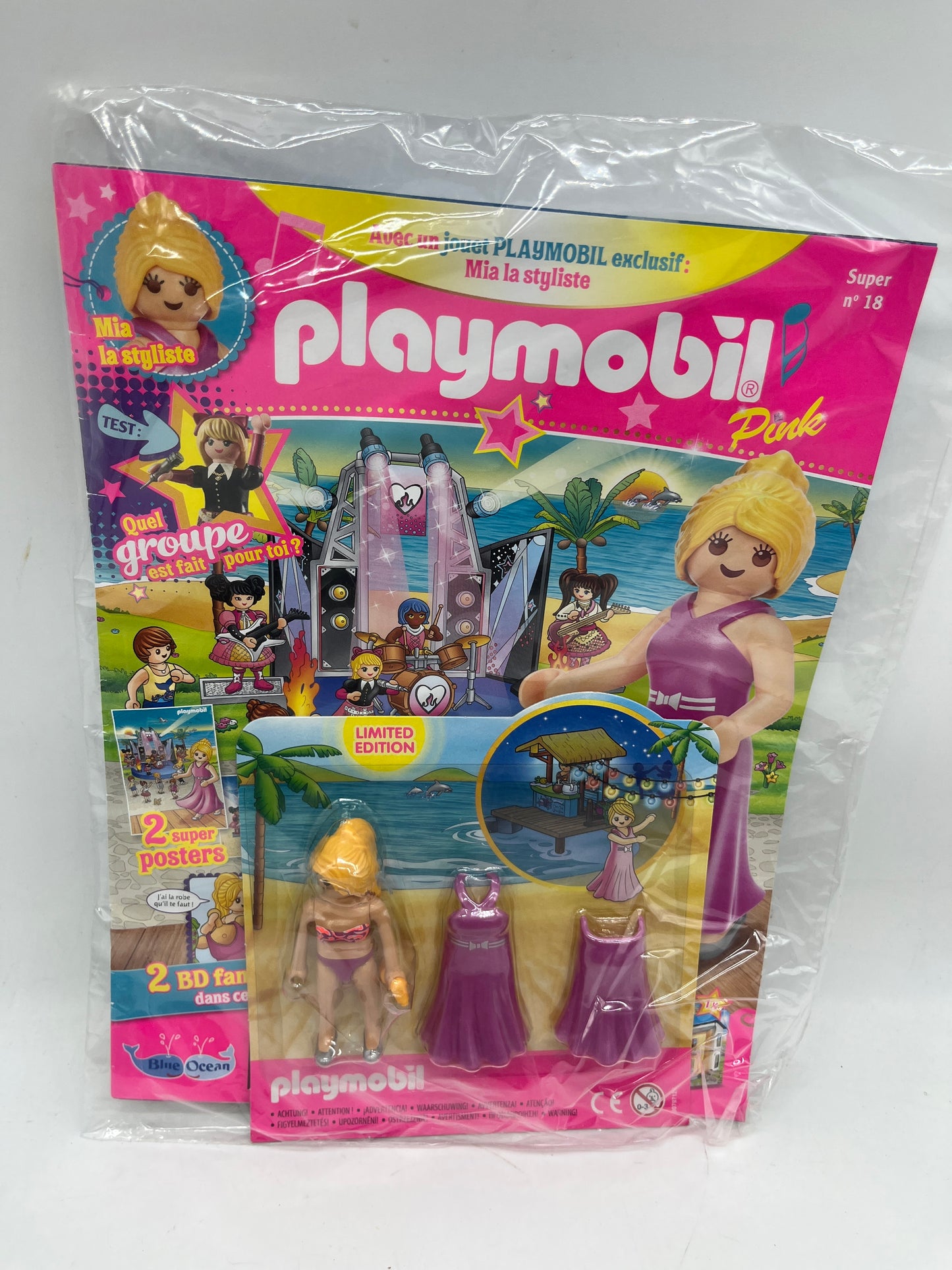 Livre D’activité magazine Playmobil  girls avec sa figurine MYA la styliste jamais ouvert Neuf