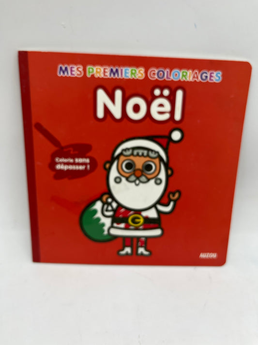 Livre d’activité Mes premiers Coloriages Noël sans déborder Édition Auzou Neuf