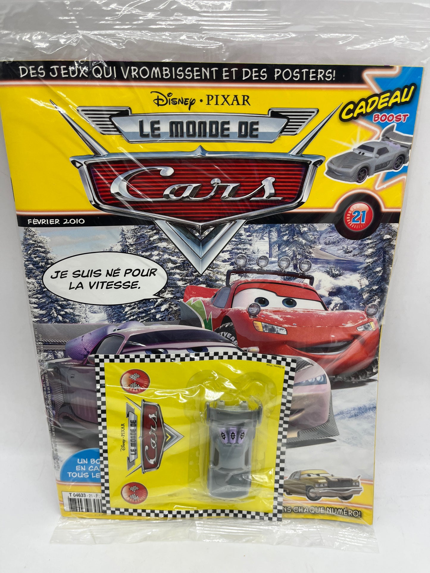 Livre d’activité Magazine Cars numéro 21 disney avec sa Voiture  Neuf