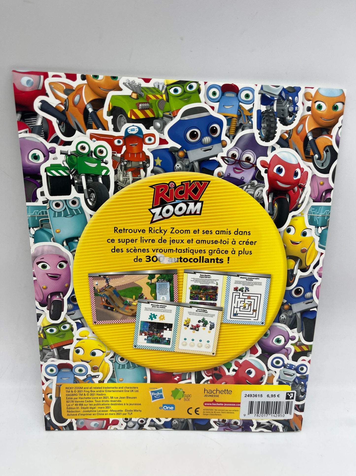 Livre d’activité Magazine 300 stickers et activités spécial Ricky zoom Neuf