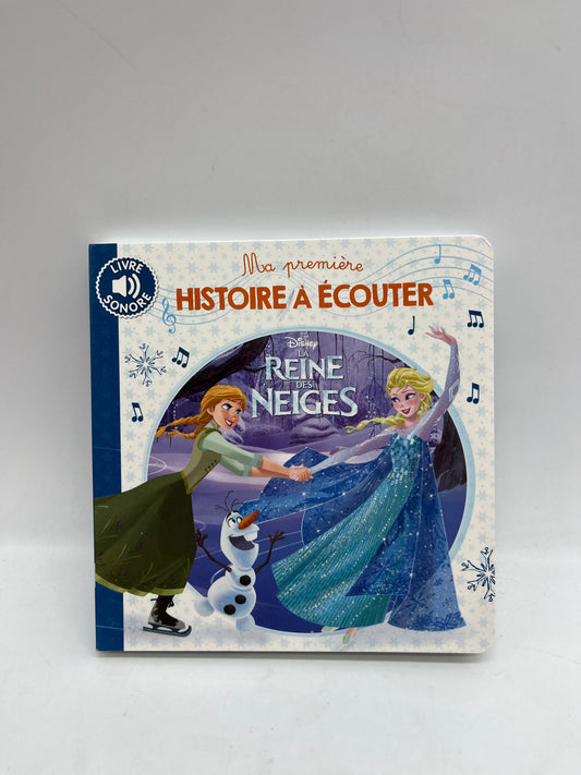 Livre Sonore Princesse Disney La reine des Neiges Mes premières Histoires à écouter Neuf