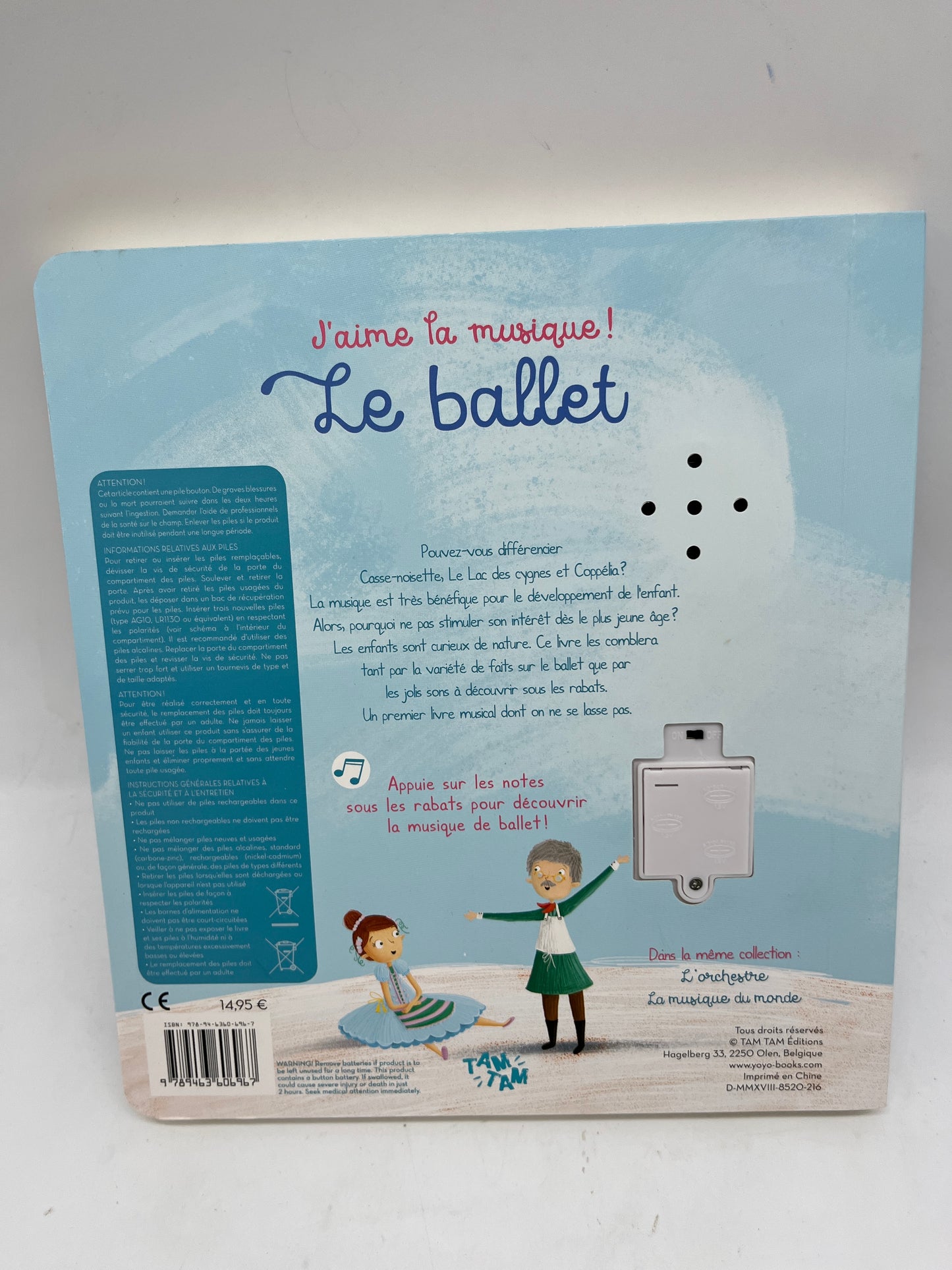 livre sonore Le ballet avec 50 rabats Ludique avec rabats thème la musique Neuf