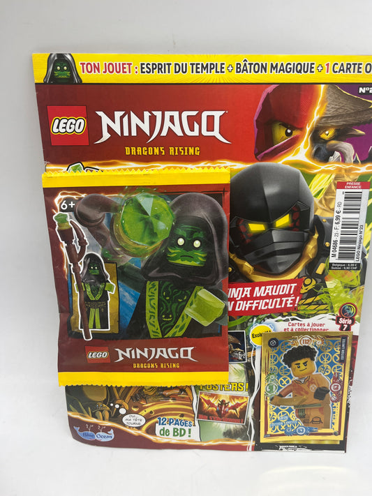 livre d’activité Magazine Lego Ninjago  avec sa mini figurine Esprit du temple Neuf !