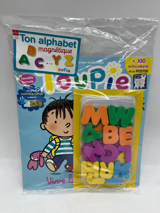 livre d’activité Magazine Toupie avec son alphabet Neuf !