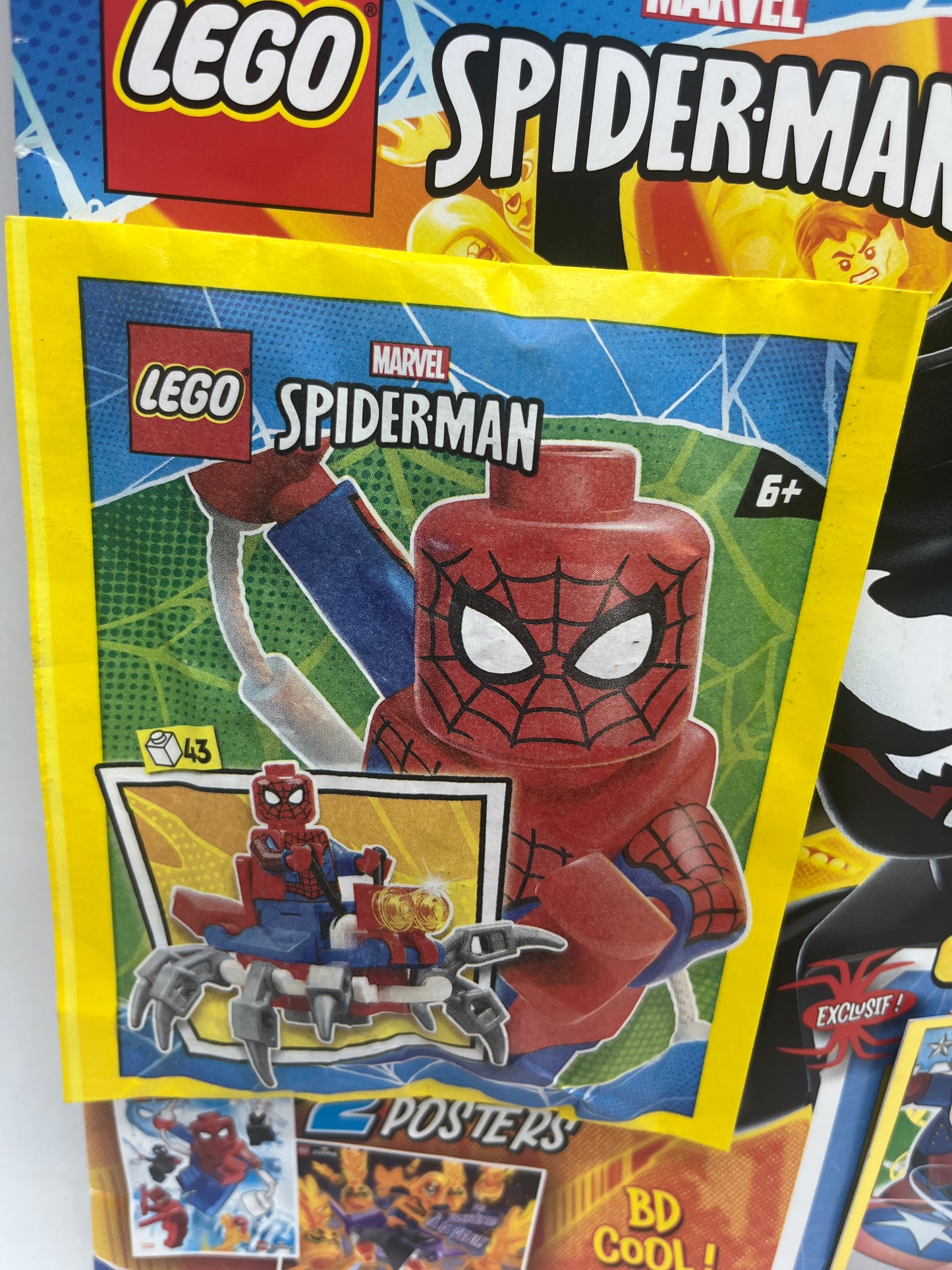 livre d’activité Magazine Lego Spiderman avec sa mini figurine Neuf !