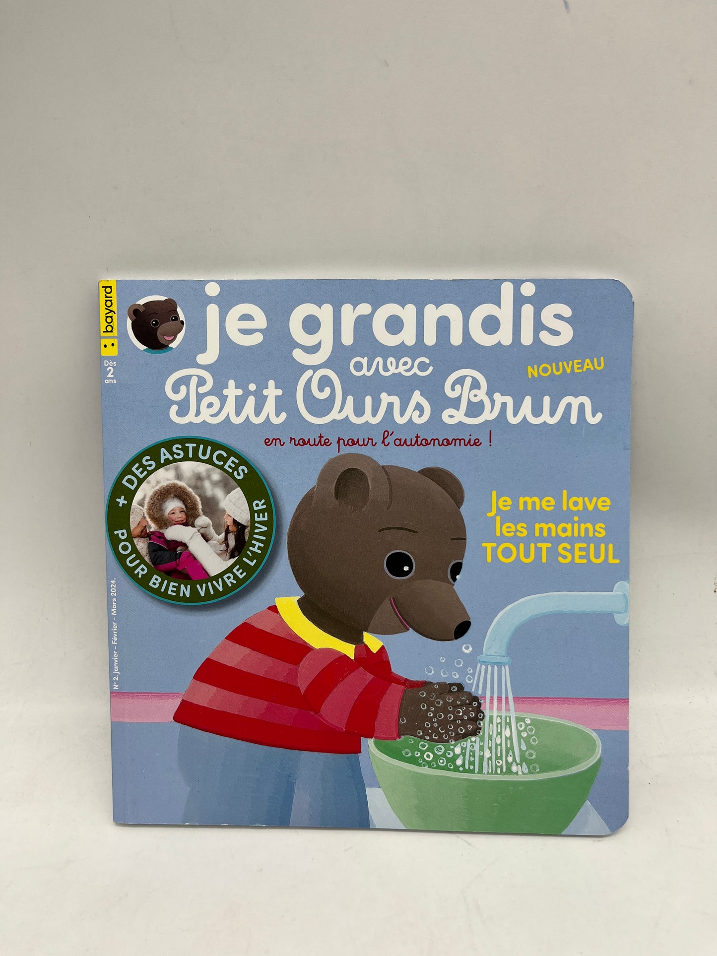 Livre d’activité Magazine Je grandis avec Petit ours brun histoire comptine imagier Neuf