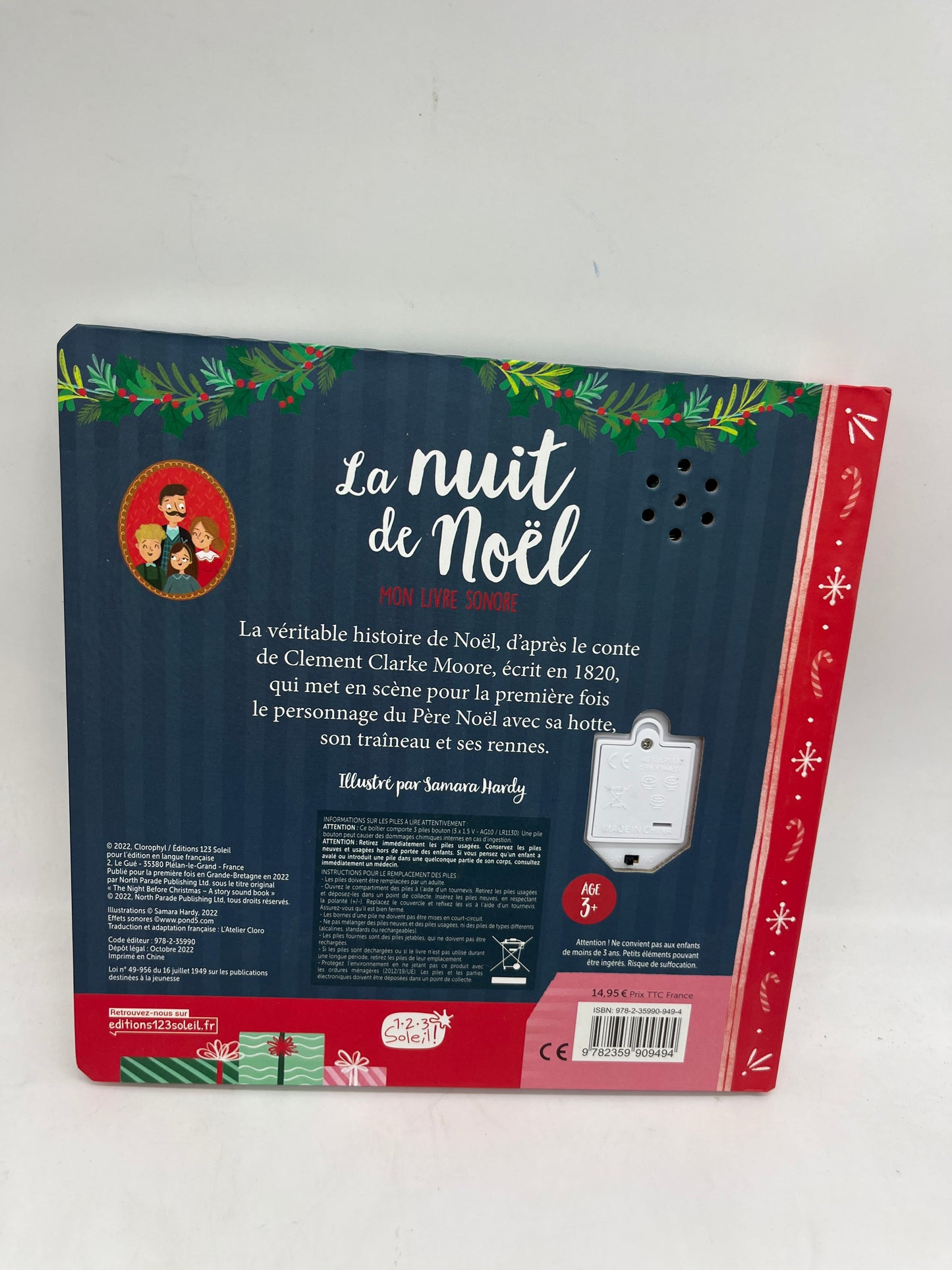 Livre Sonore La Nuit de Noël  magique Neuf !