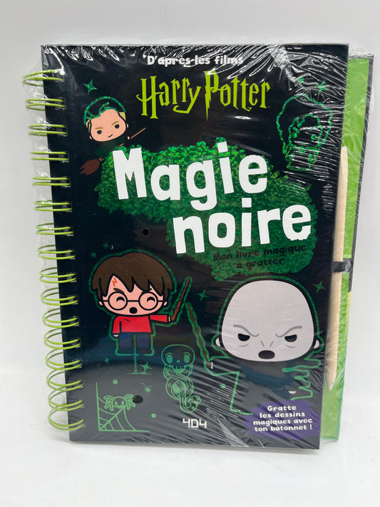 Livre d’activité Bloc créatif de 20 pages de grattage Harry Potter  Modèle Magie Noir Neuf sous blister