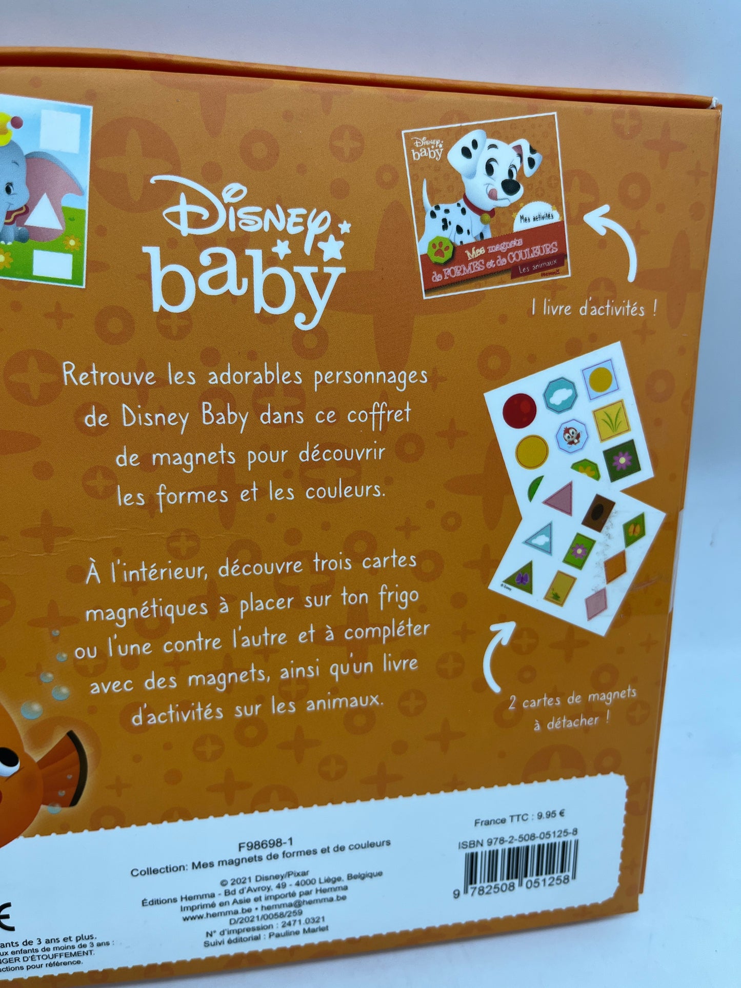 Pochette d’activité mes magnets de forme de couleur Disney baby  théme les animaux neuf