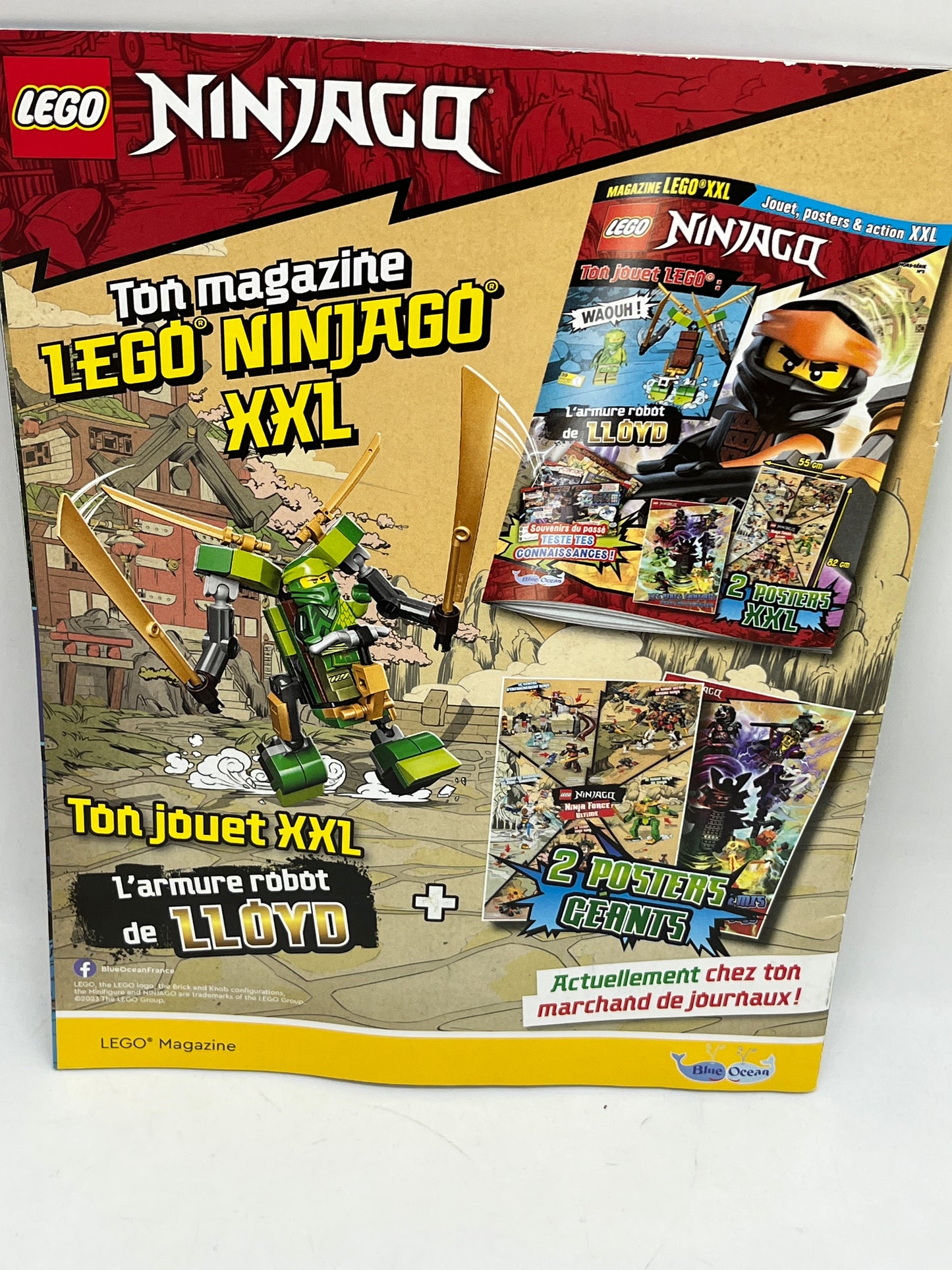 livre d’activité Magazine Lego Jurassic World avec sa mini figurine  Raptor Numéro 11 plus neuf sous blister