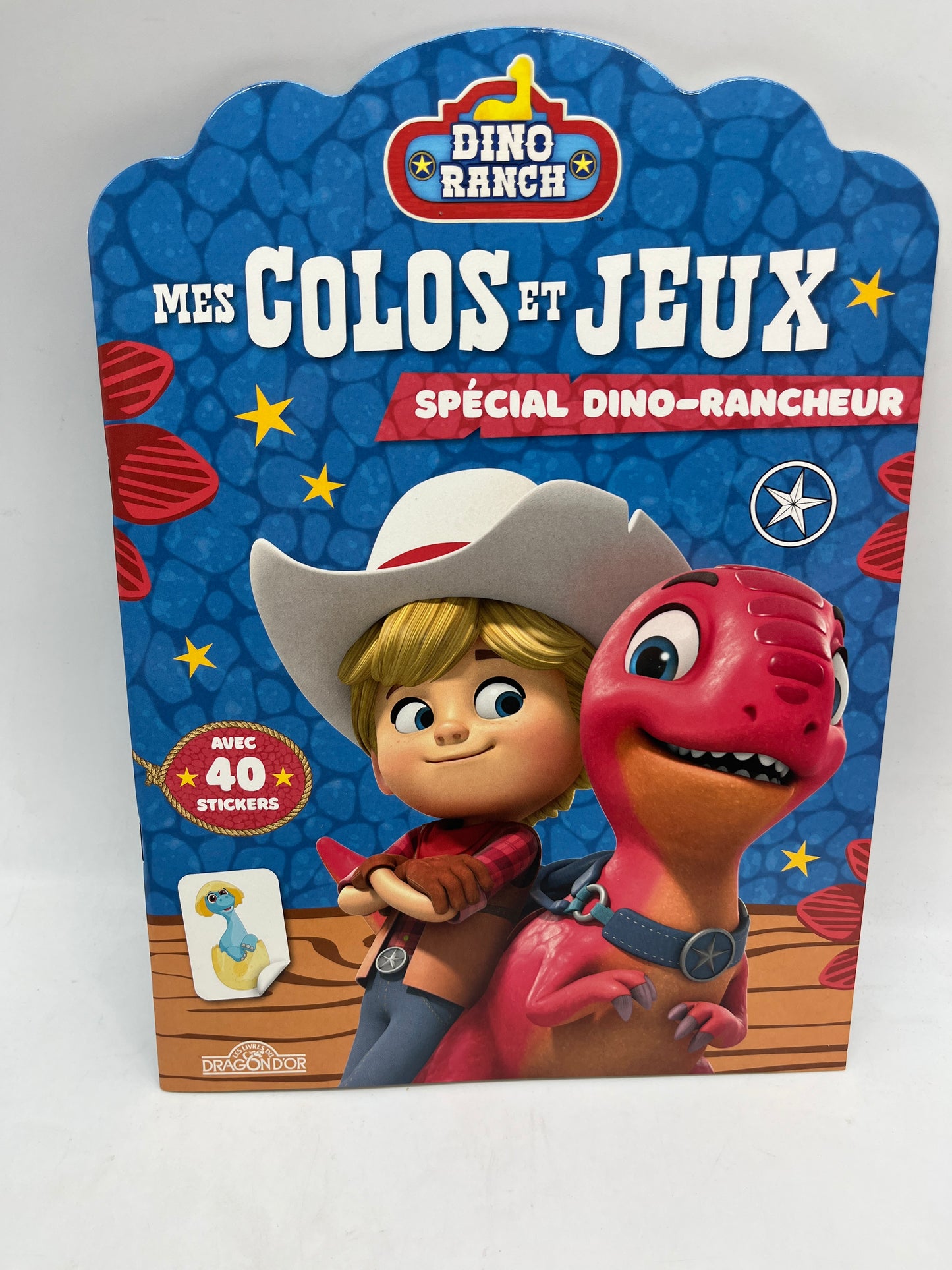 Livre d’activité Mes colos et Jeux histoire disney DINO RANCH avec 40 autocollants Neuf Dinosaure