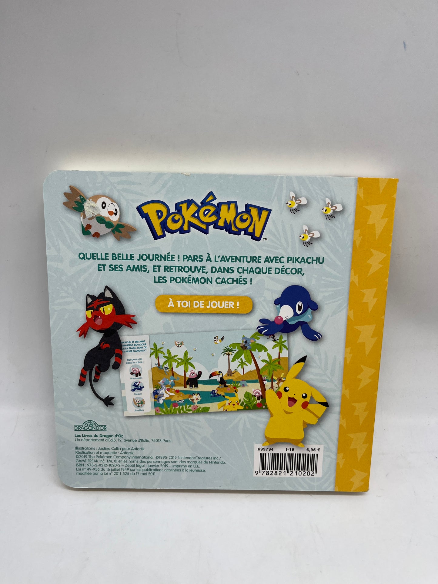 livre Mon premier Cherche et trouve Pokémon modèle Pikachu tout cartonné Neuf