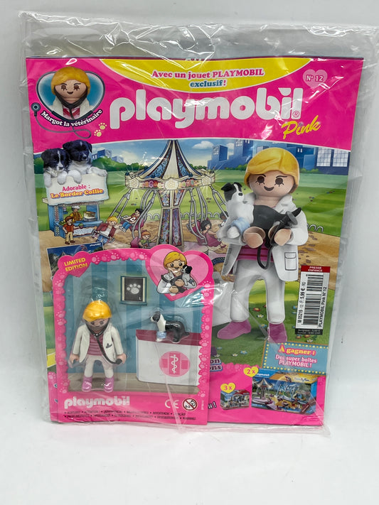 Livre D’activité magazine Playmobil  girls avec sa figurine Margot la vétérinaire jamais ouvert Neuf