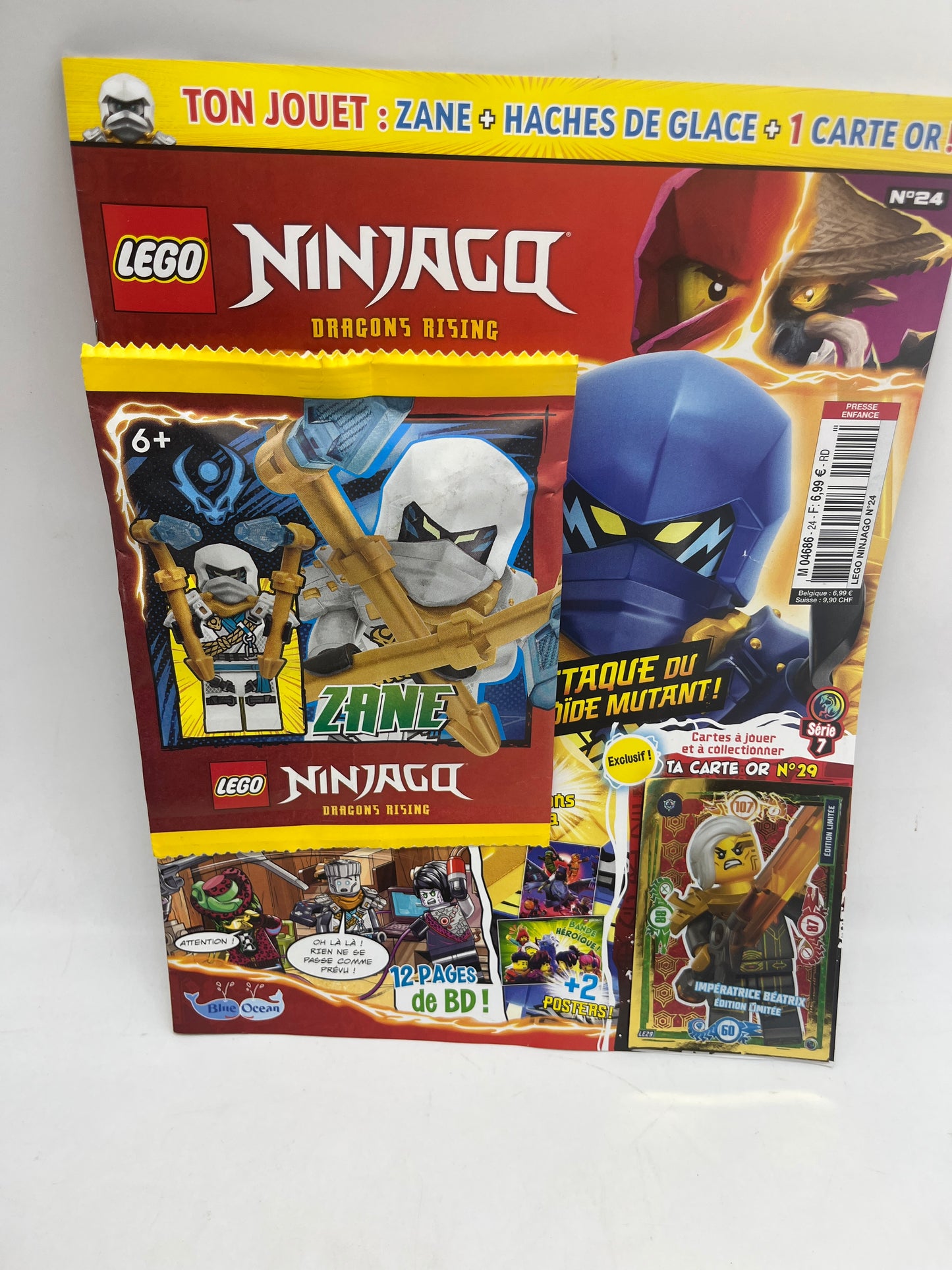 Livre d’activité Magazine Lego Ninjago  avec sa mini figurine Zane Neuf !