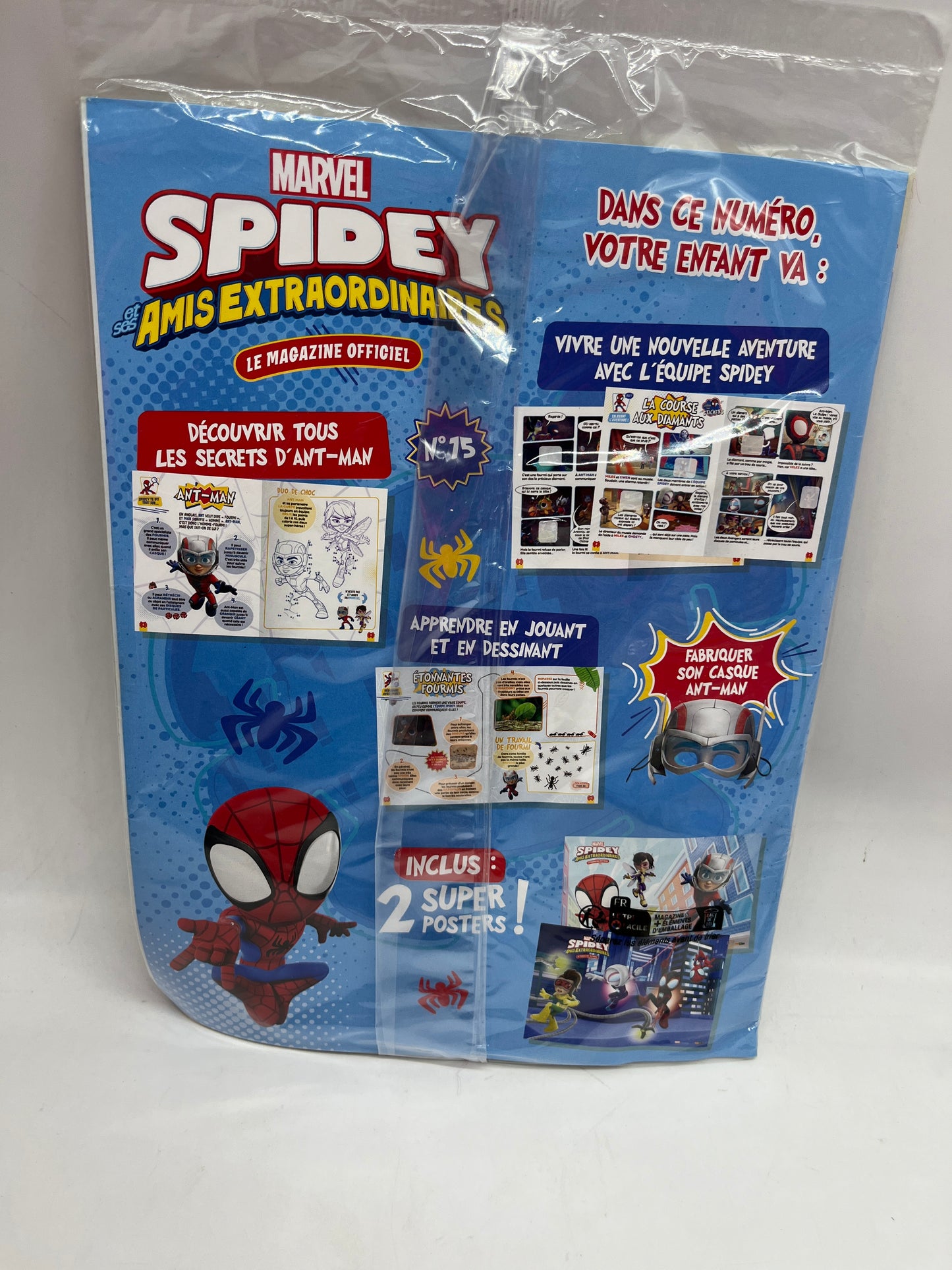 Livre d’activité magazines Disney Spidey avec son araignée Spiderman Marvel Neuf