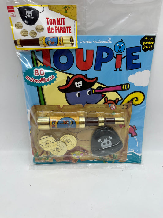 livre d’activité Magazine  Toupie spécial Vacance avec son Kit pirates 🏴‍☠️ Neuf !