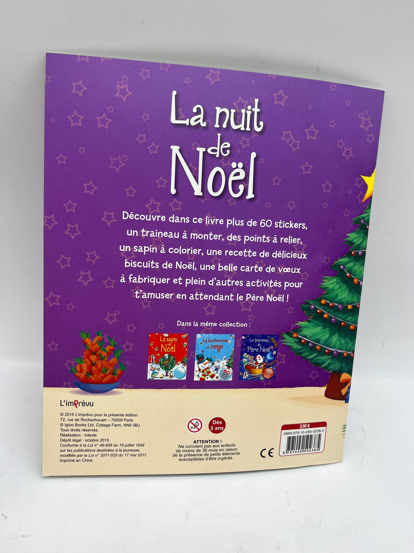 Livre activité magazines La nuit de Noël avec activités stickers Special Noël
