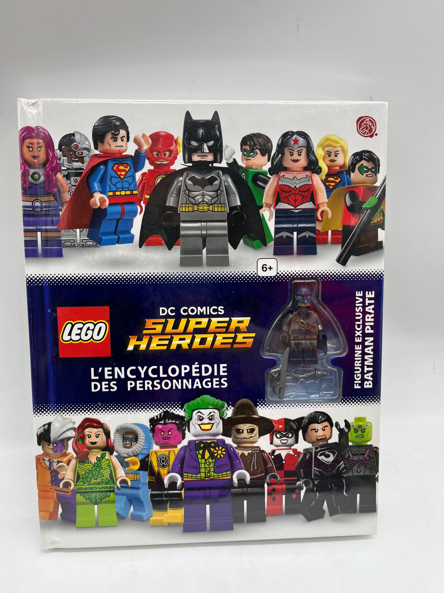 Livre Le super coffret L’encyclopédie des personnages Lego DC comics Super héros avec sa figurine Exclusive Batman Pirate Neuf